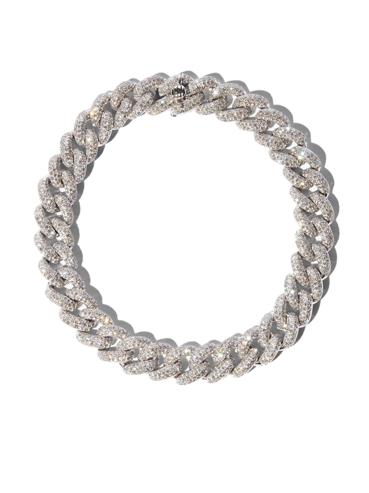 diamond pave essential link bracelet