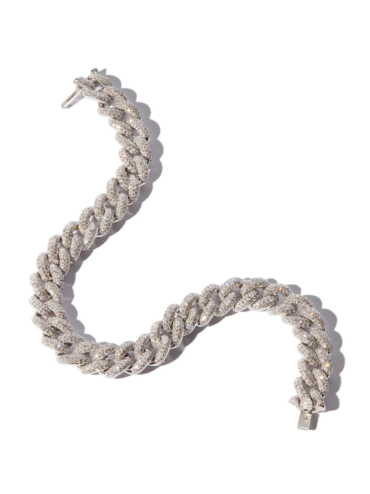 diamond pave essential link bracelet