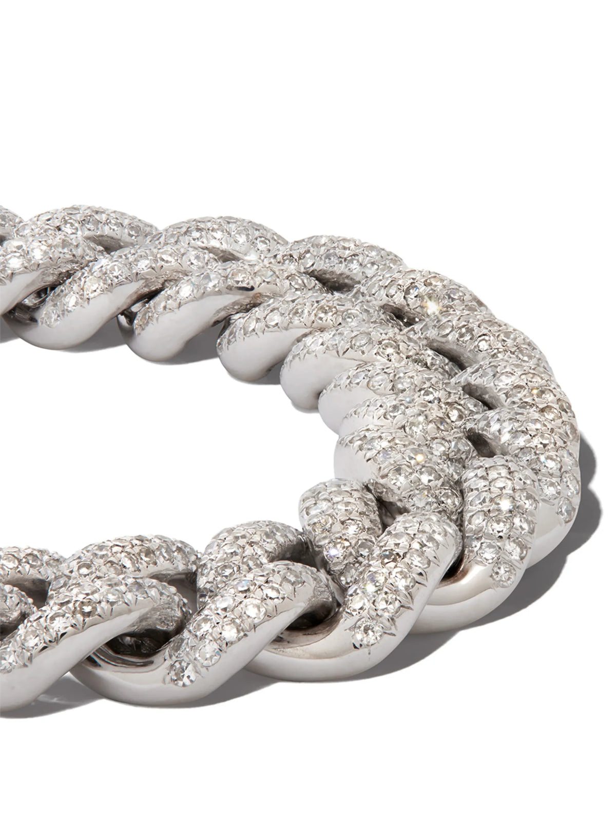 diamond pave essential link bracelet