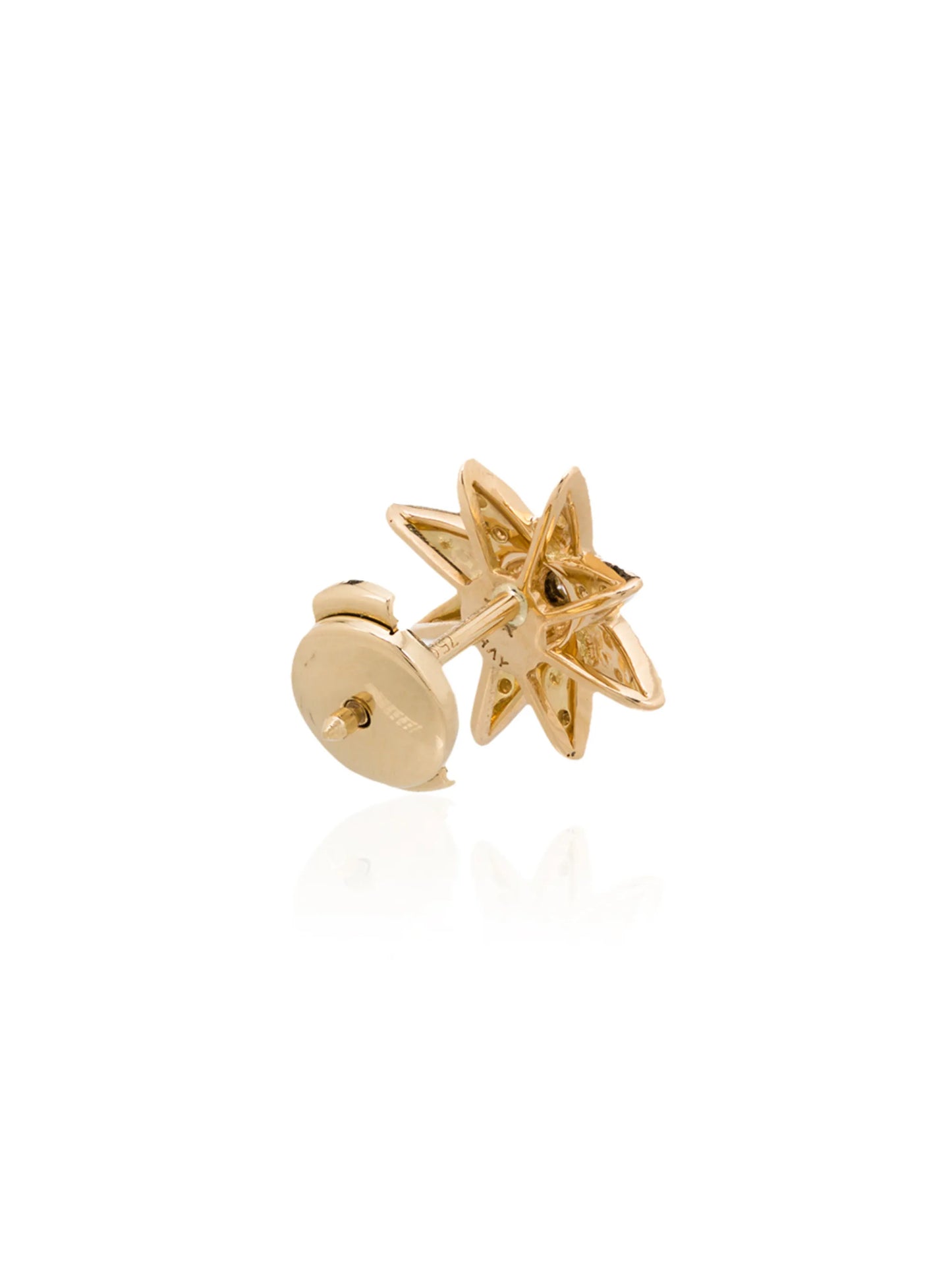 18kt yellow gold Starburst diamond earring