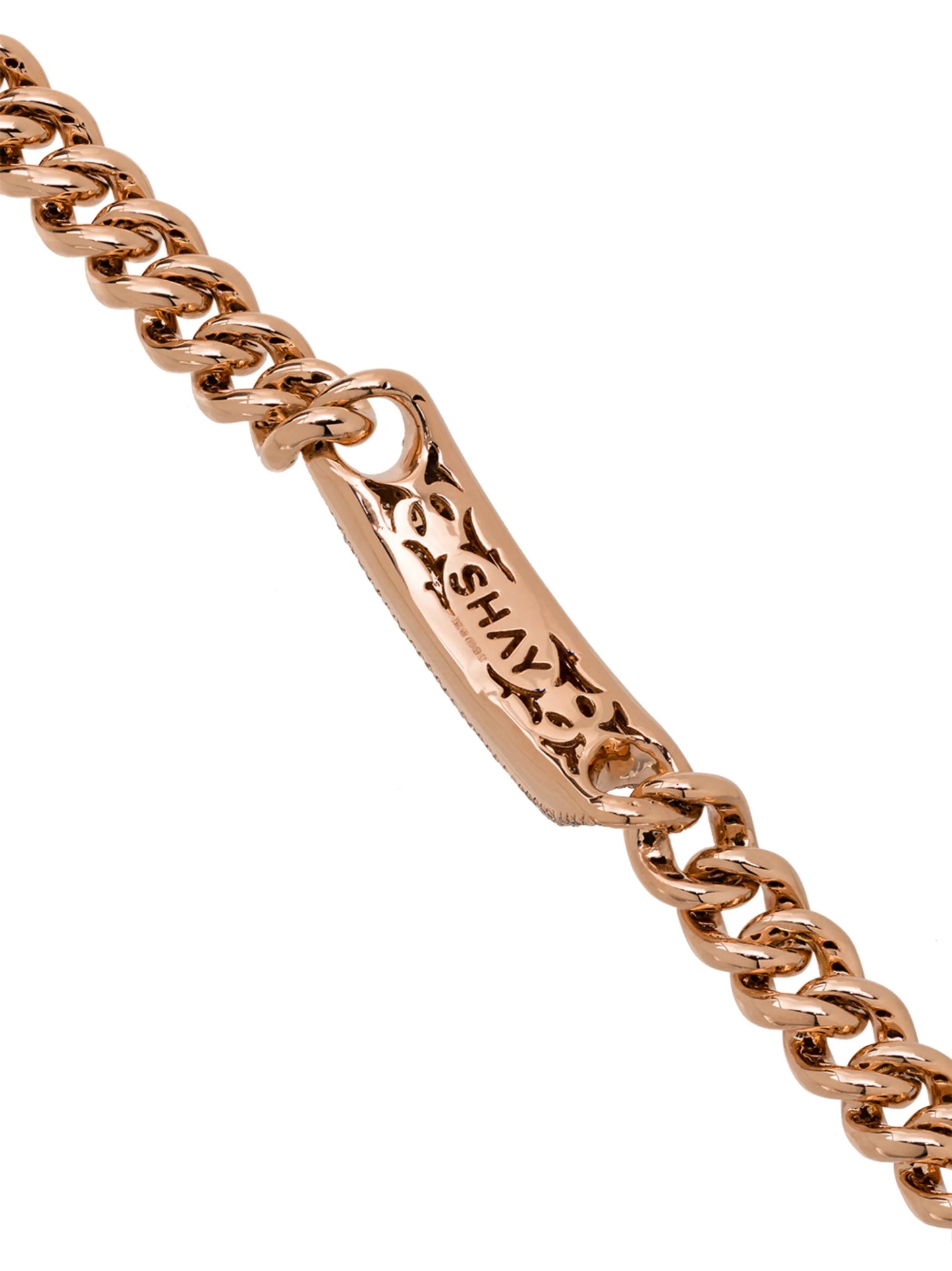18kt rose gold pavé diamond bracelet