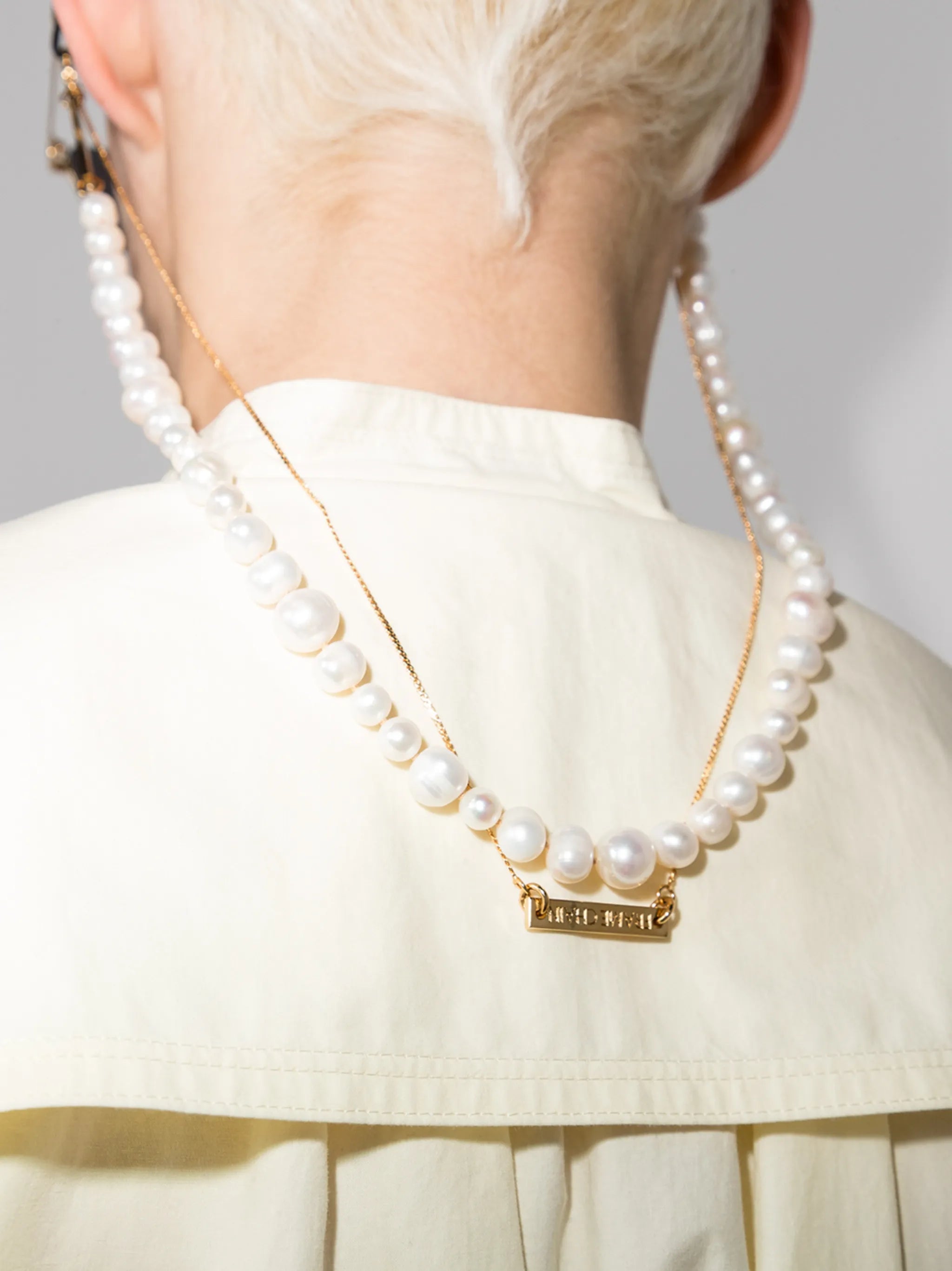 18kt gold plated pearly princess chain