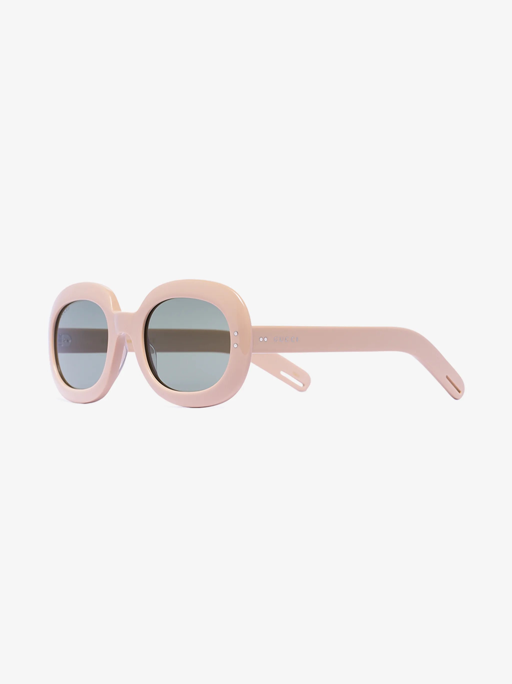 oval frame tinted sunglasses
