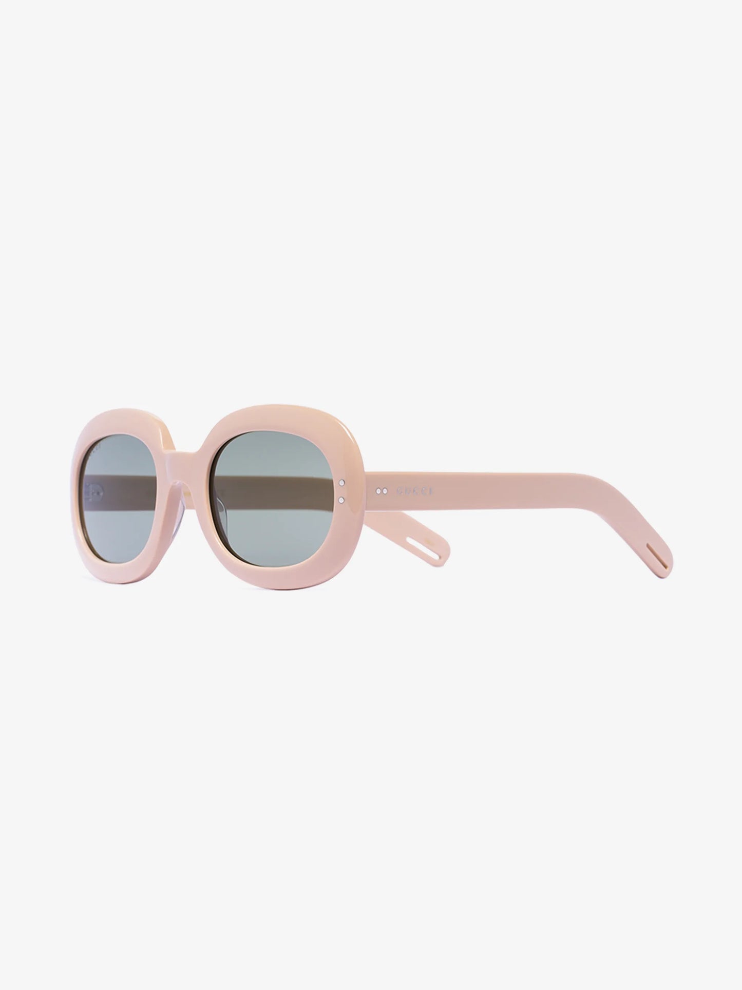oval frame tinted sunglasses
