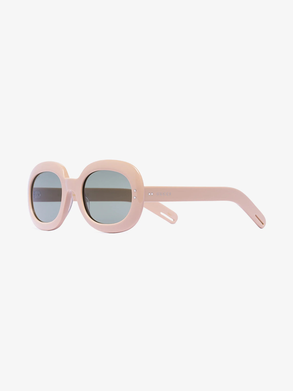 oval frame tinted sunglasses