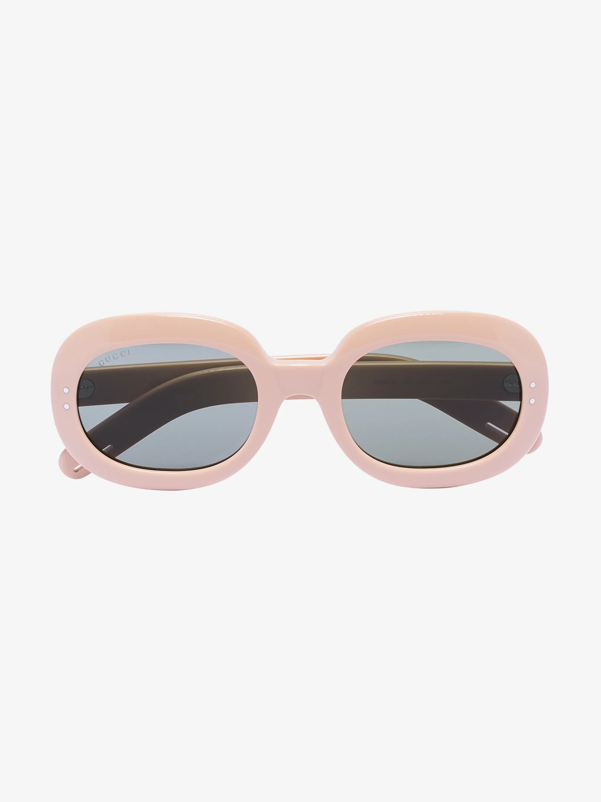 oval frame tinted sunglasses