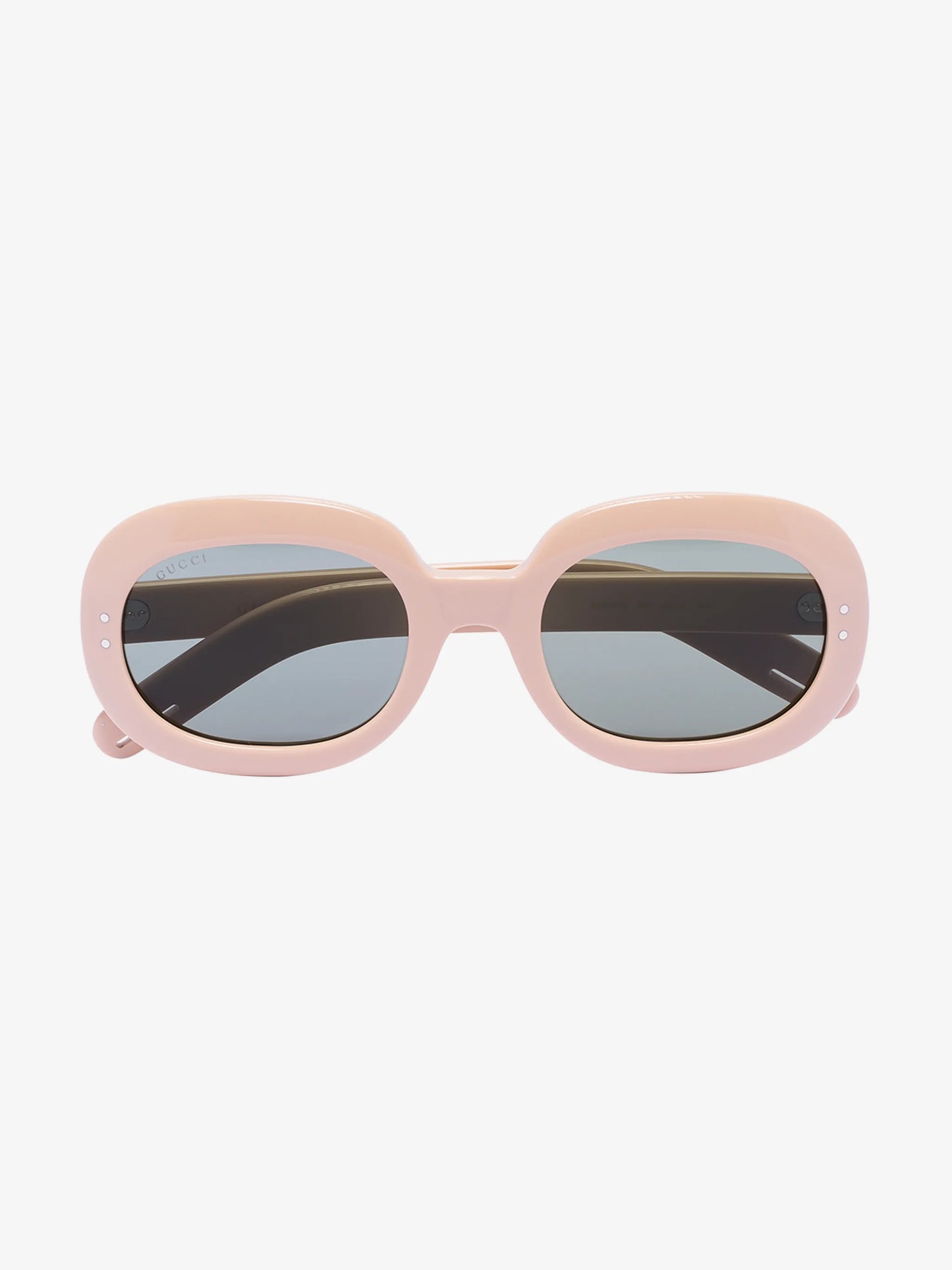 oval frame tinted sunglasses