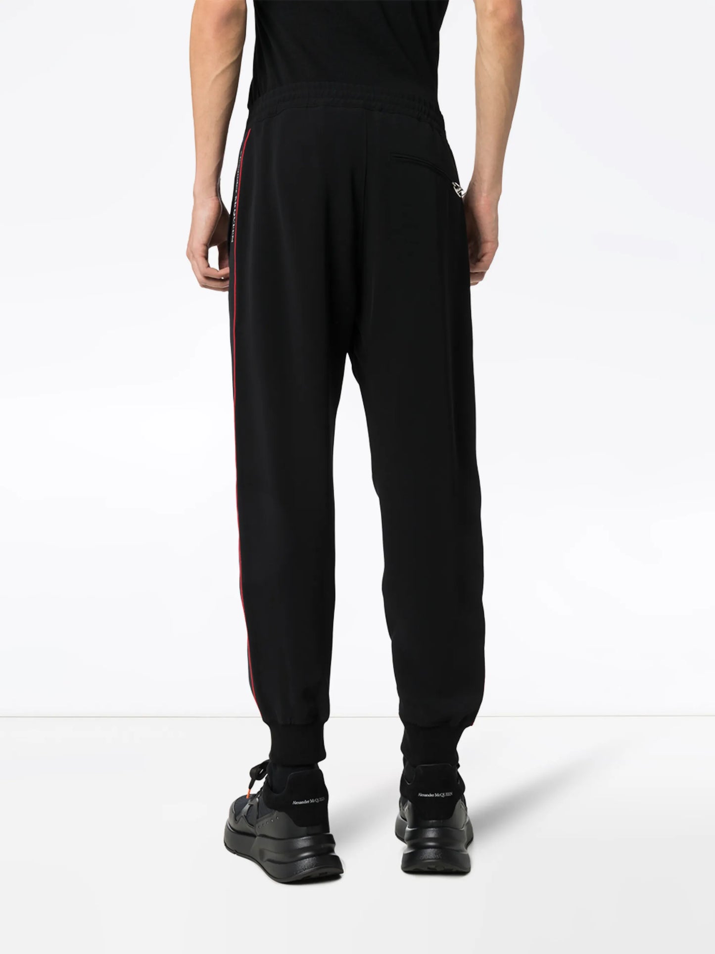 logo-tape track pants