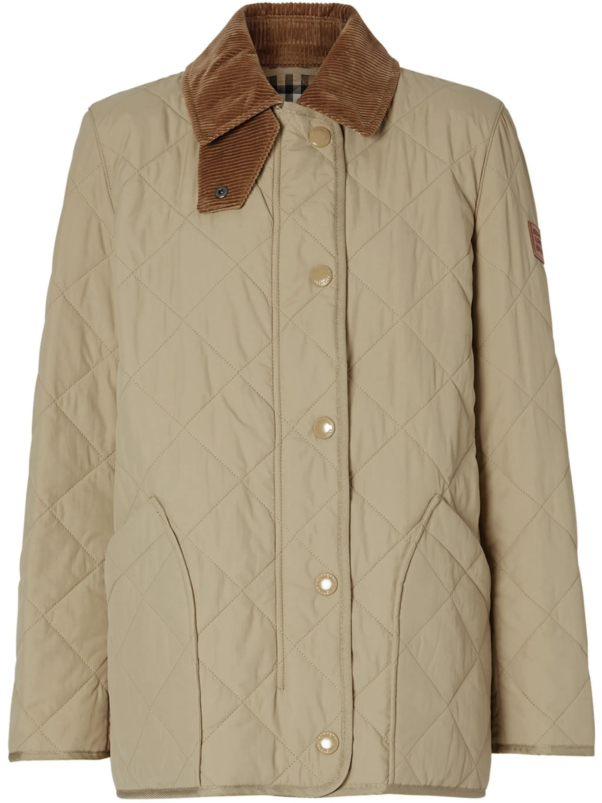 diamond quilted barn jacket