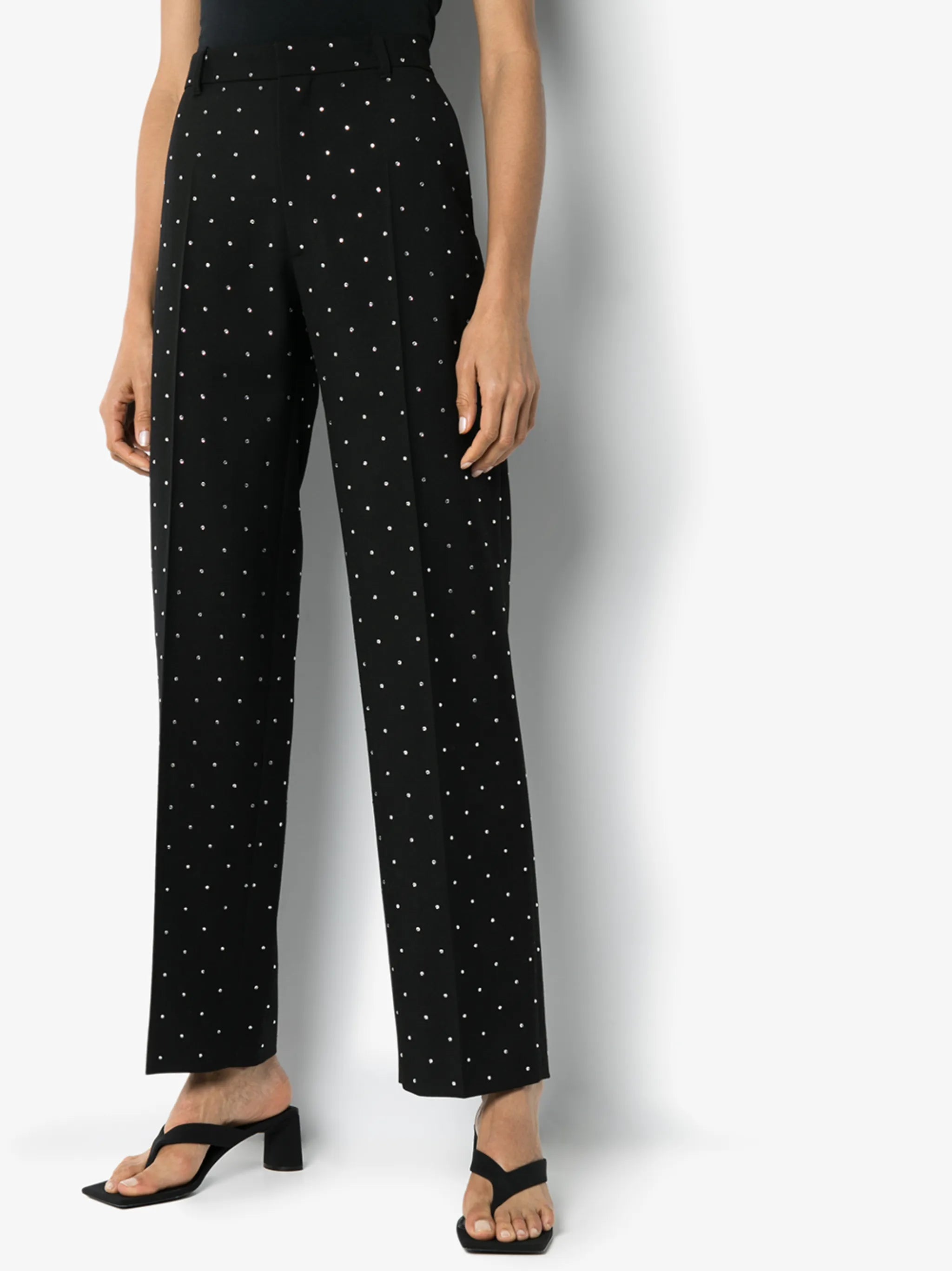 crystal-embellished trousers