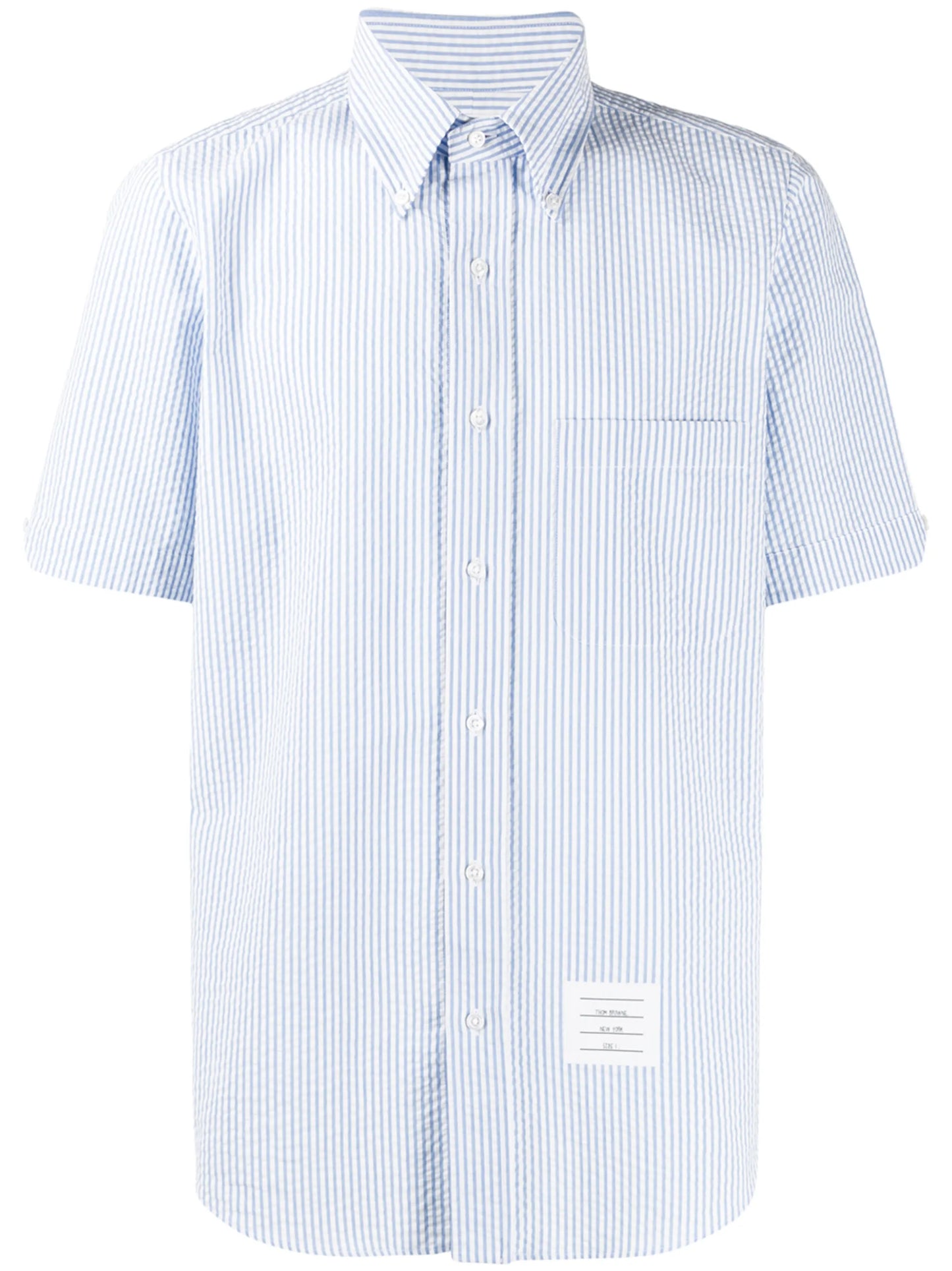 striped seersucker shirt