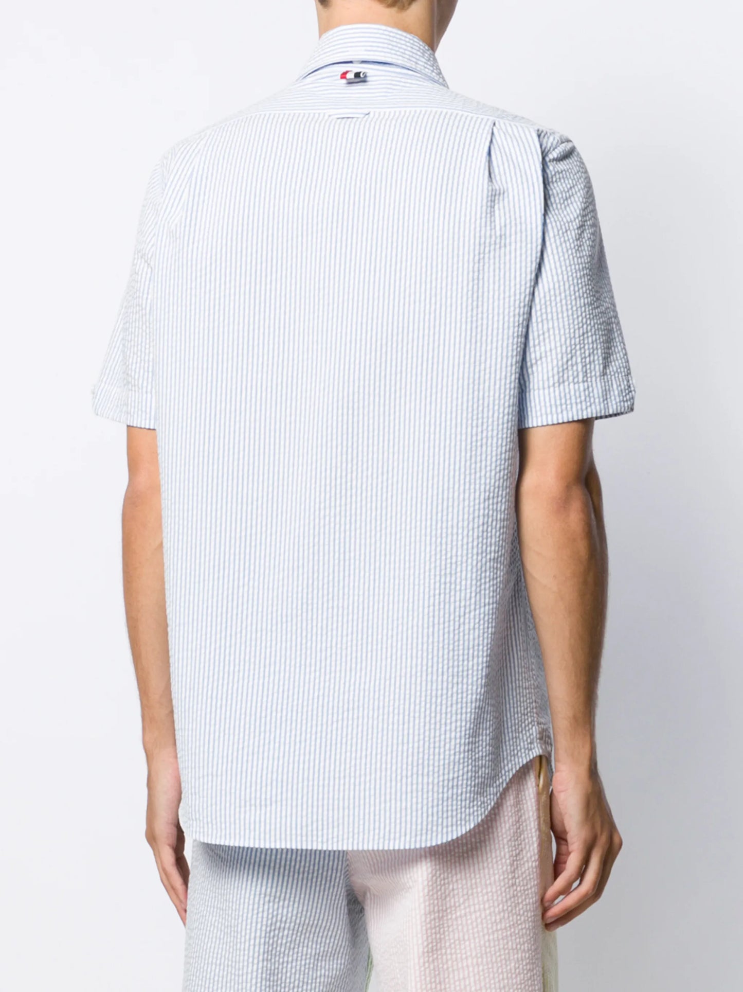 striped seersucker shirt