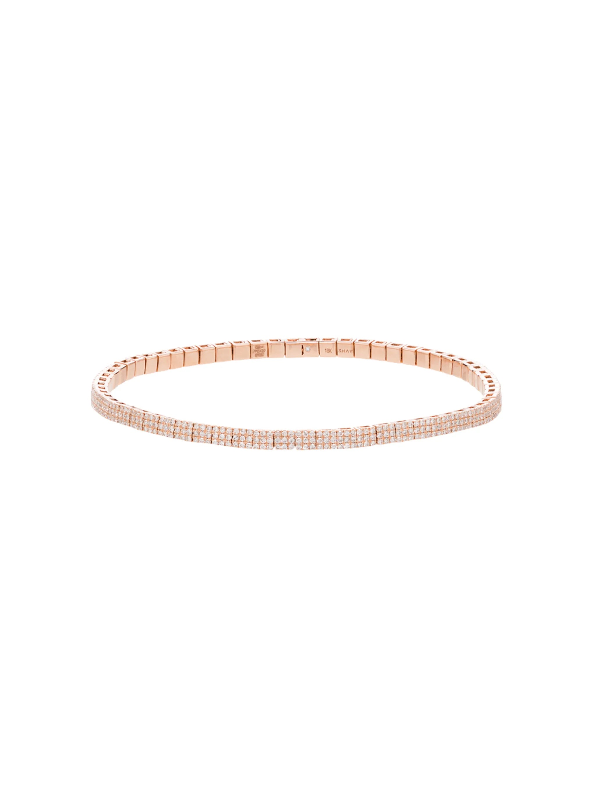 18kt yellow gold diamond studded bracelet