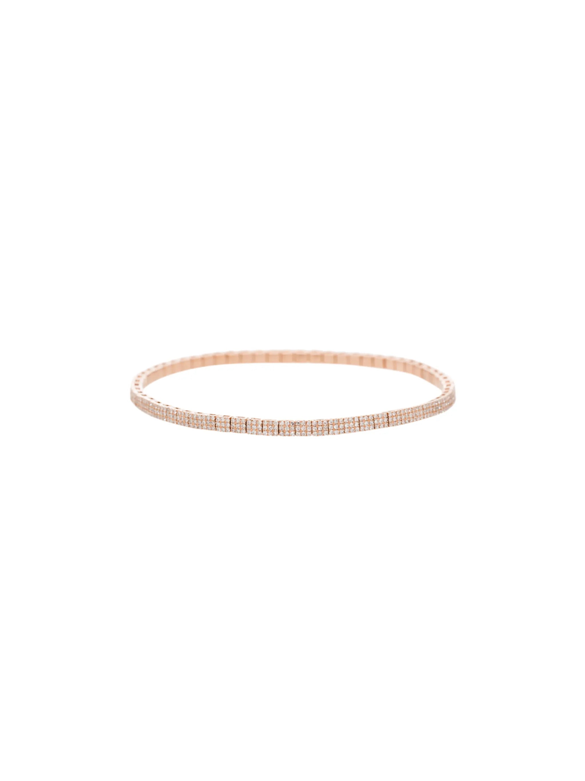 18kt yellow gold diamond studded bracelet