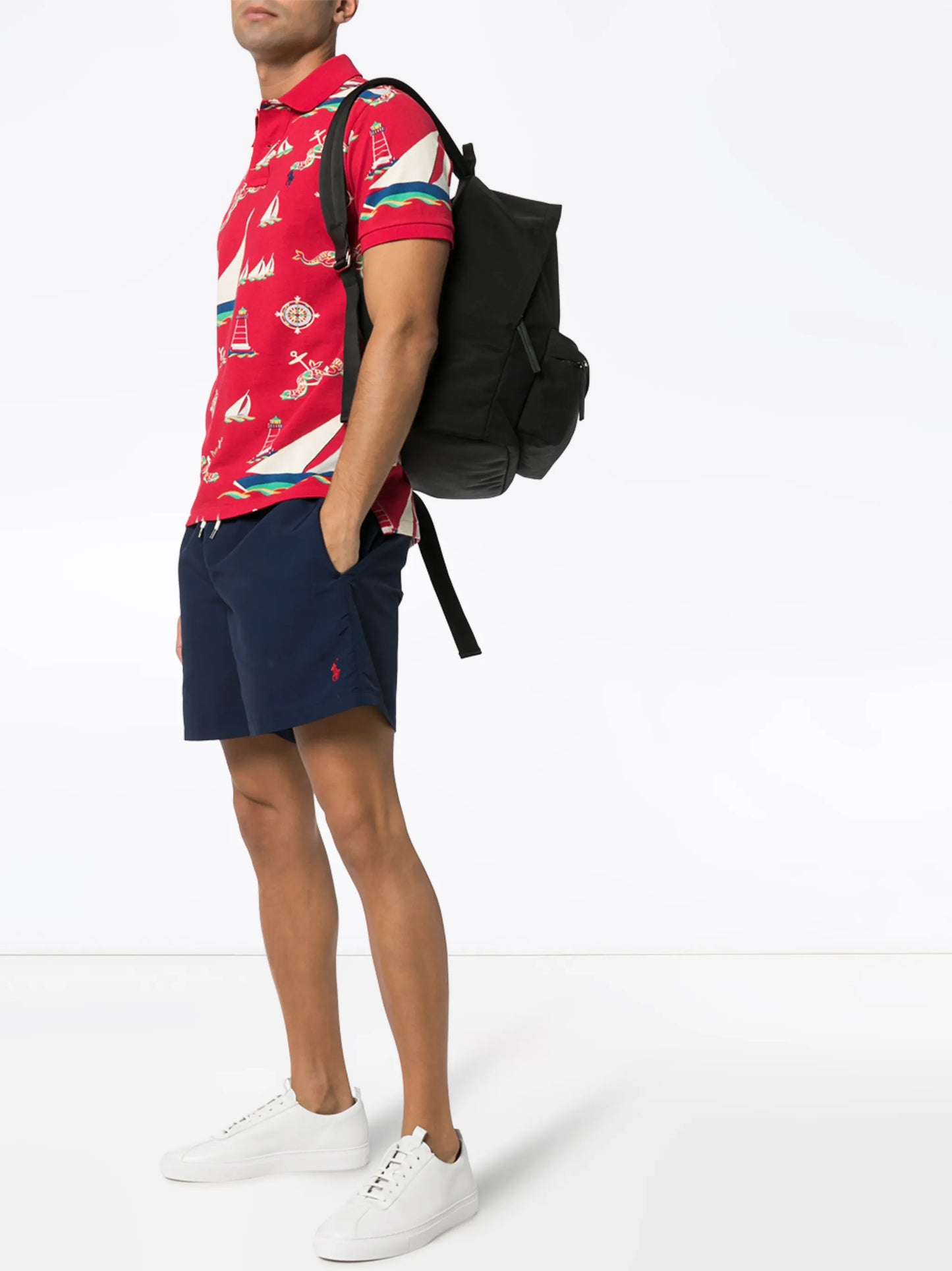 logo embroidered swim shorts