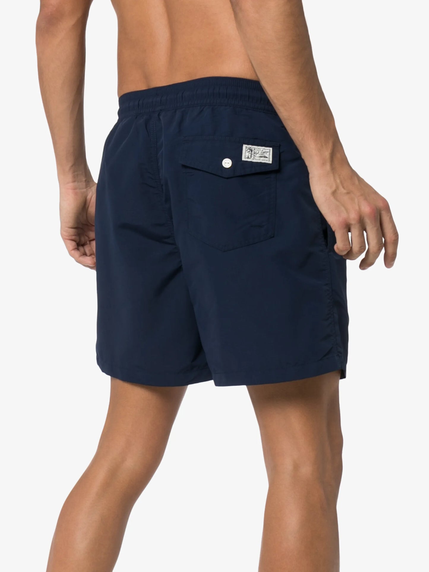 logo embroidered swim shorts