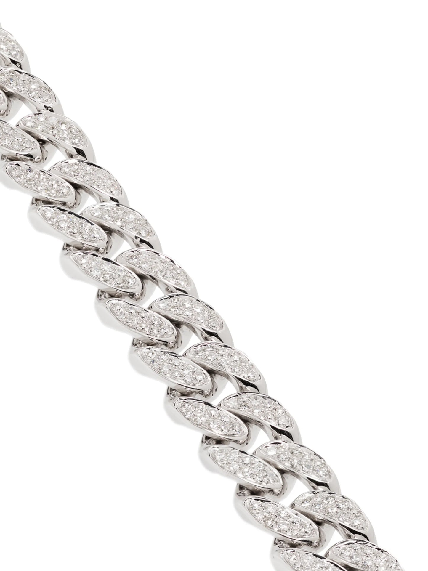 18kt white gold pavé diamond bracelet