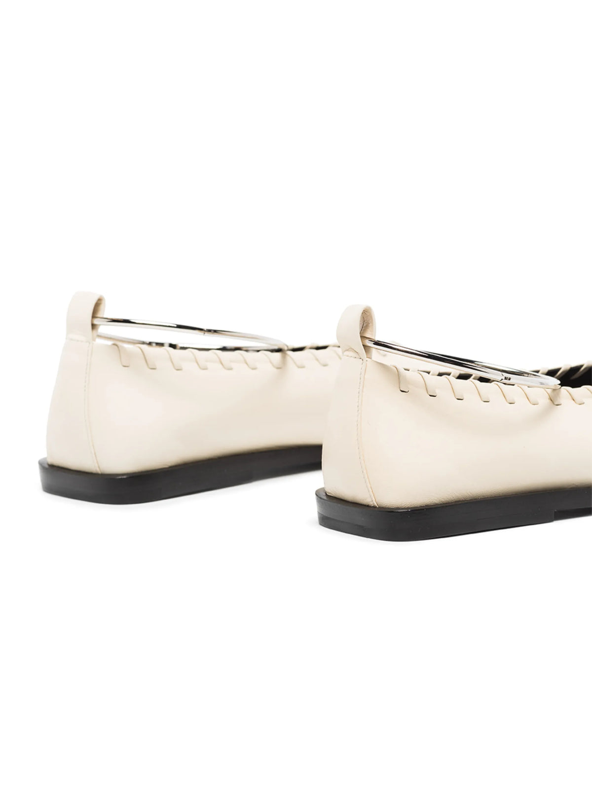 stitch detail ballet flats
