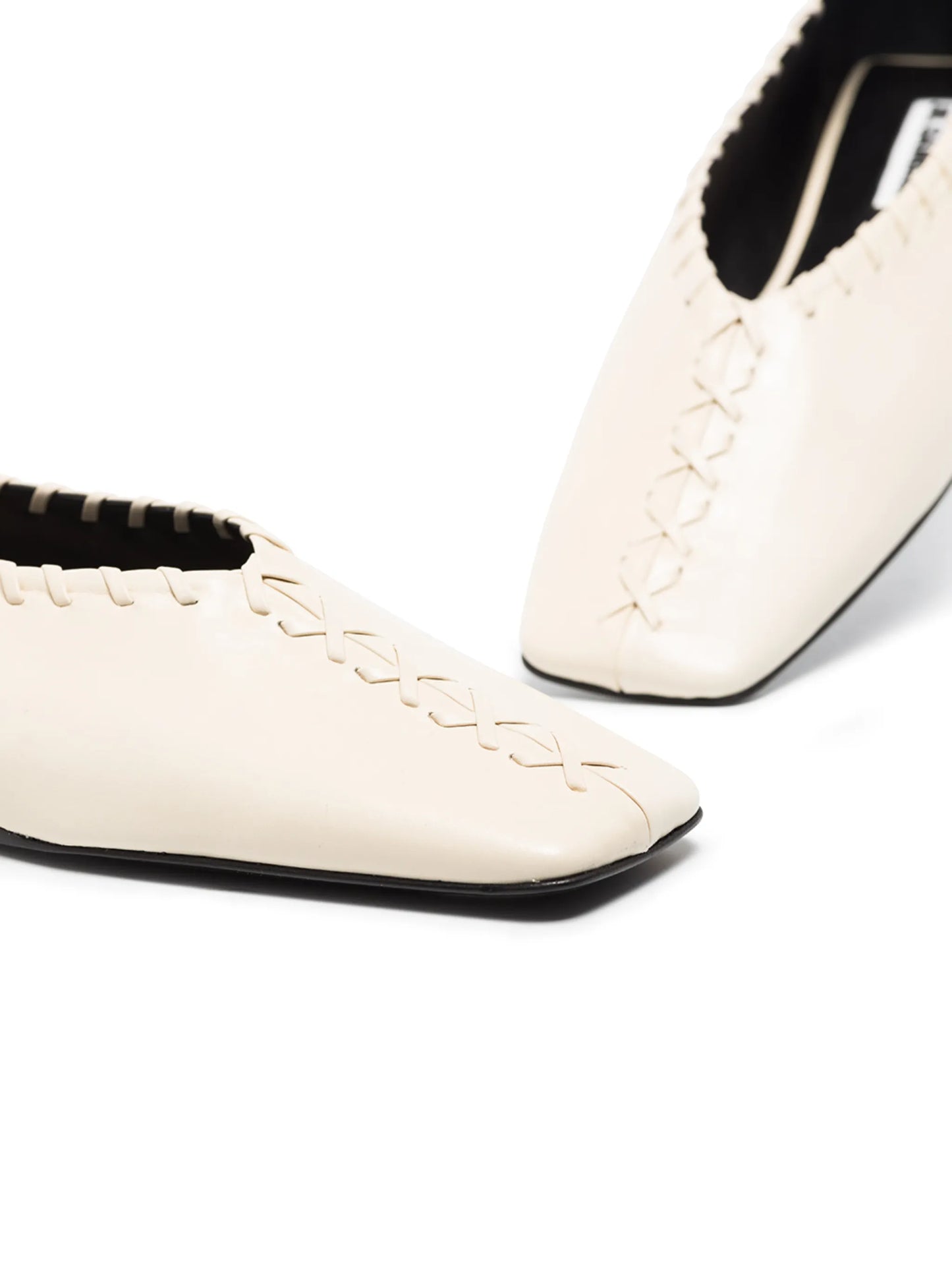 stitch detail ballet flats