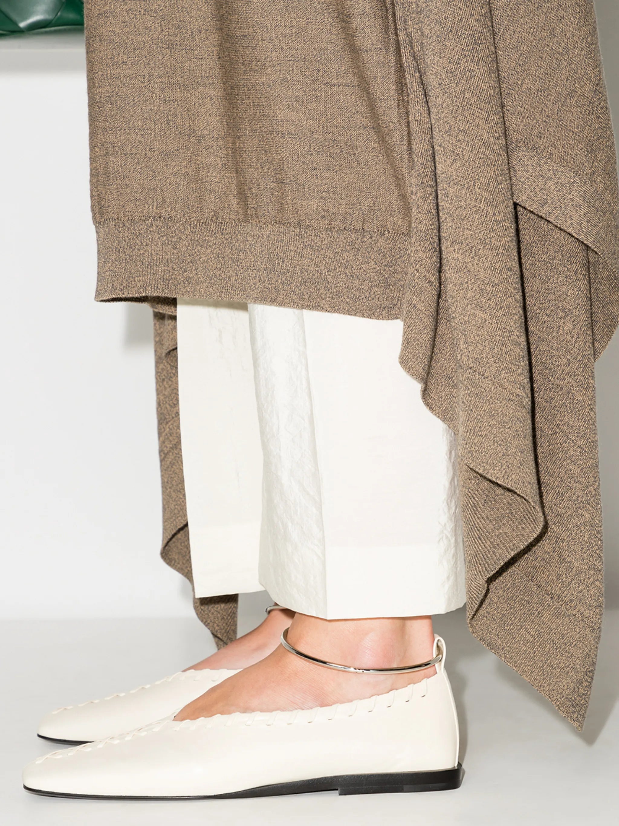 stitch detail ballet flats