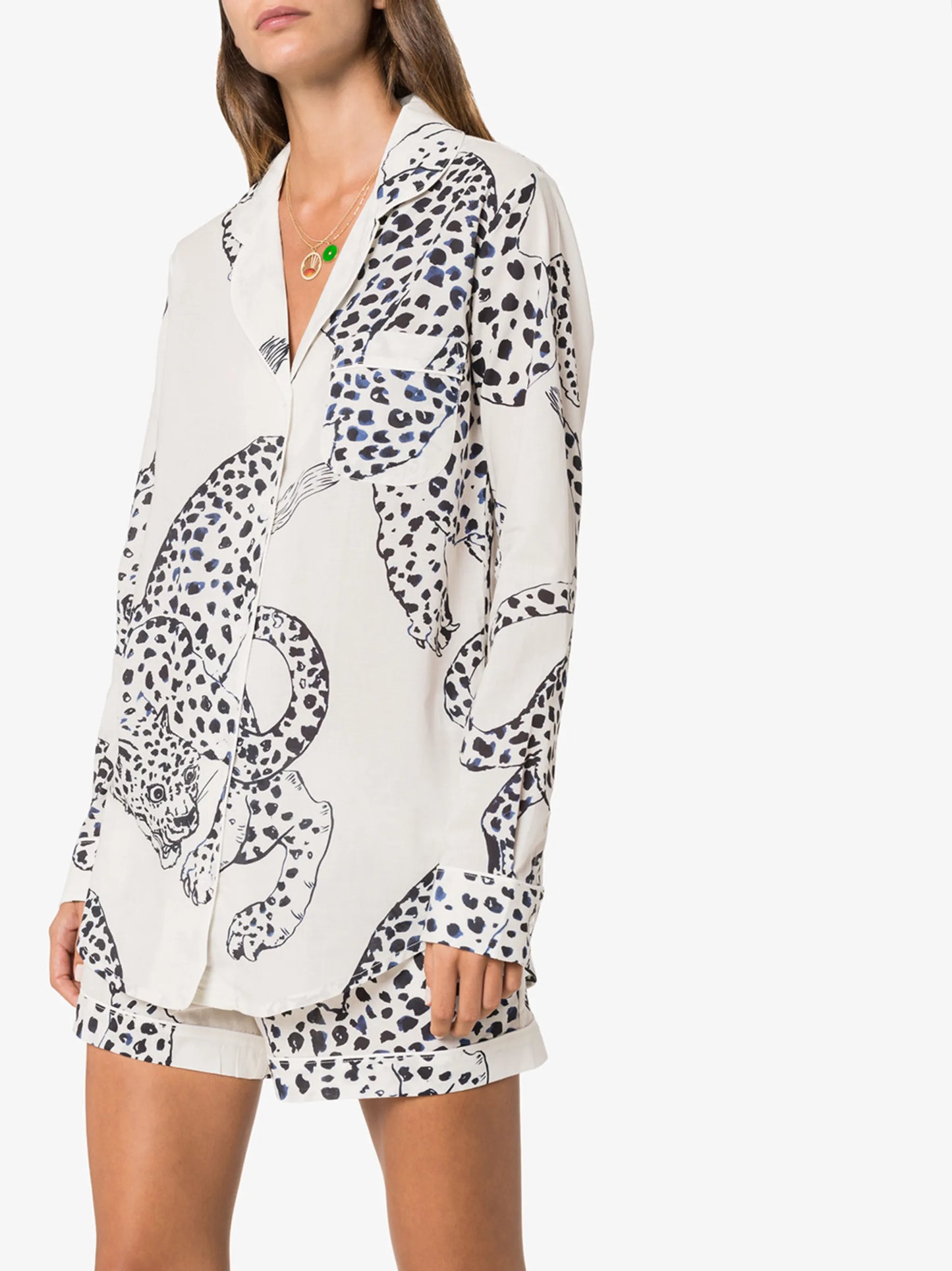 The Jag print cotton pyjamas set