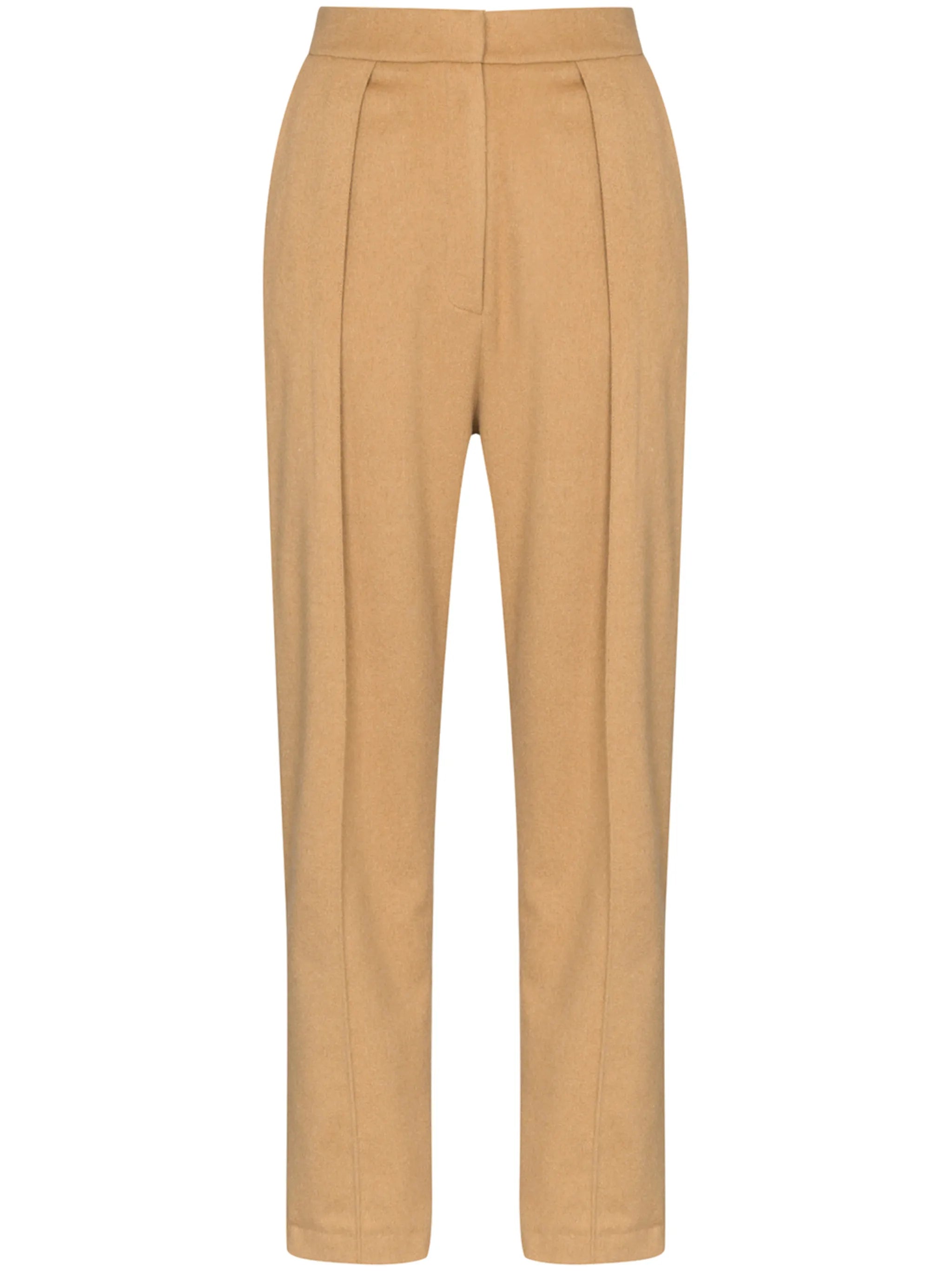 pleated wide-leg trousers
