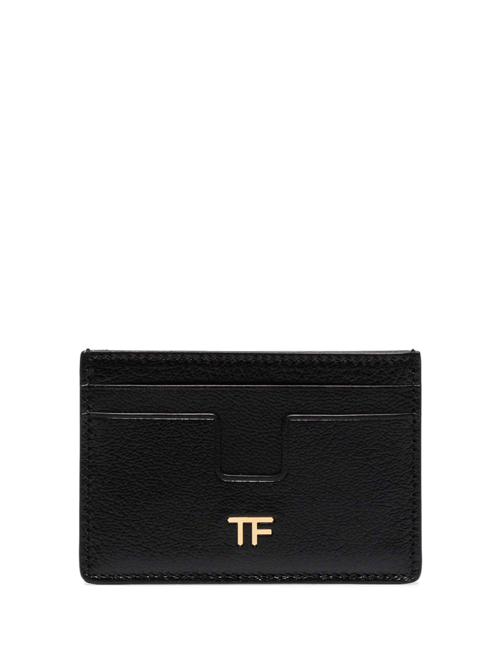 logo-embellished leather cardholder