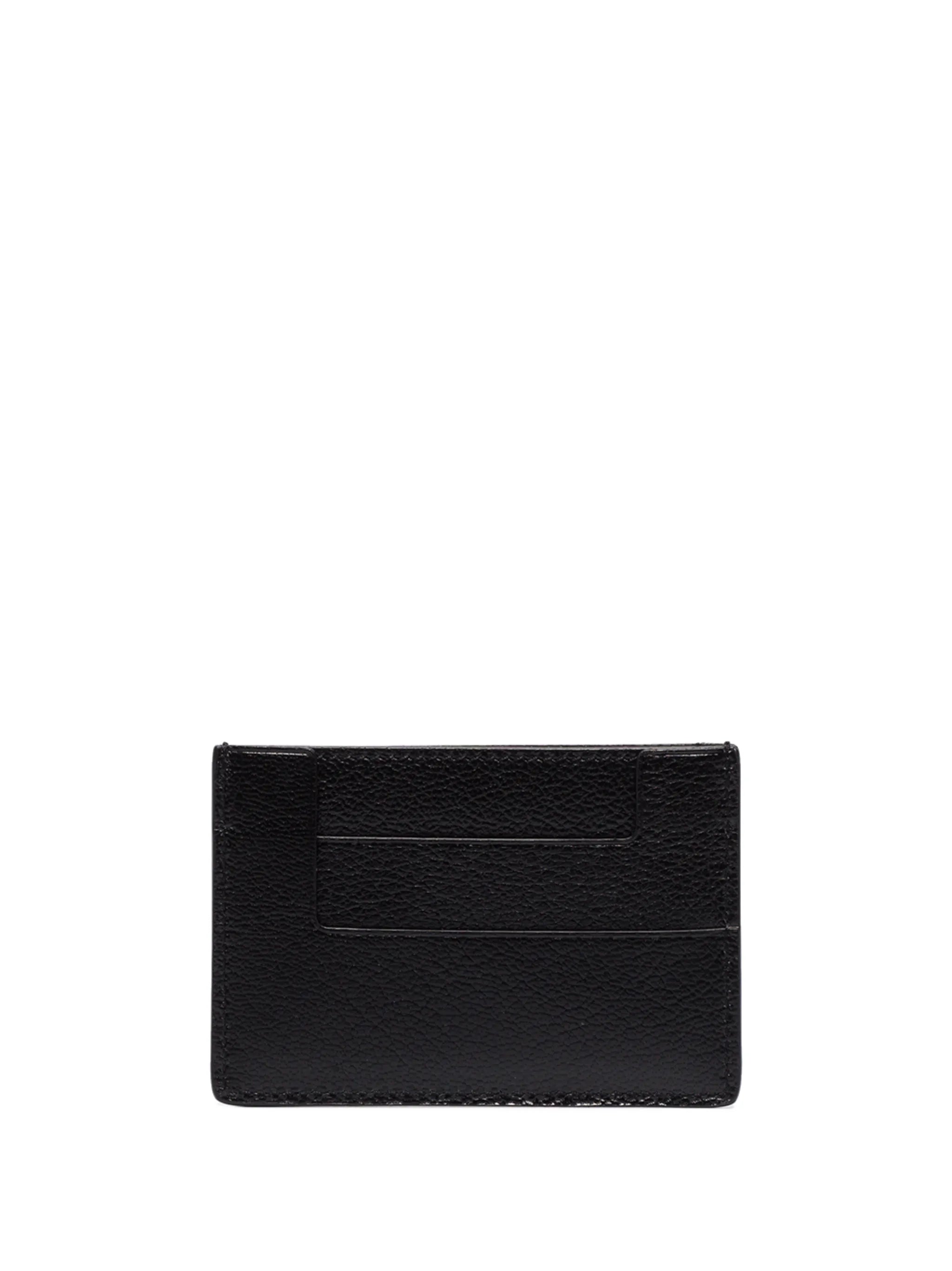 logo-embellished leather cardholder