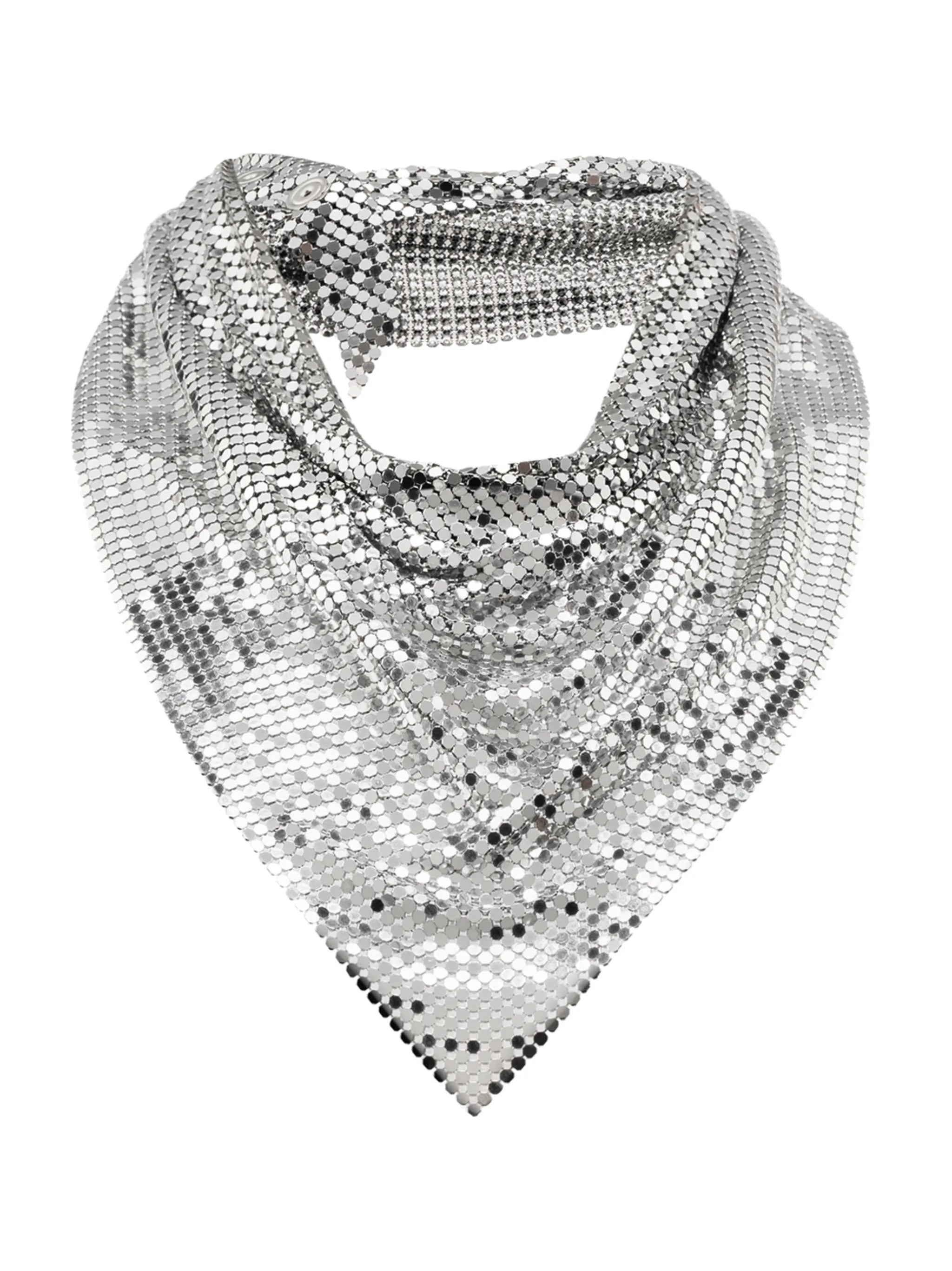 draped mesh necklace