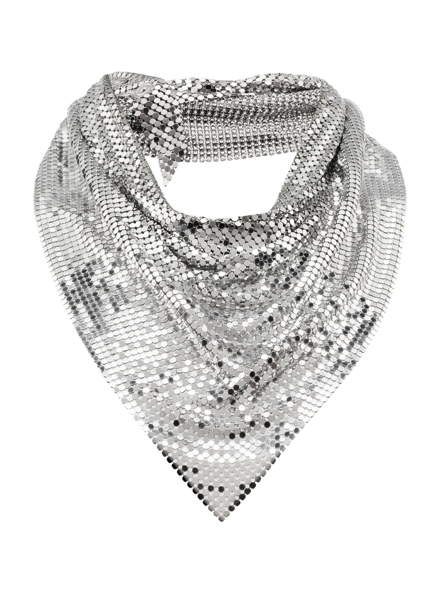 draped mesh necklace