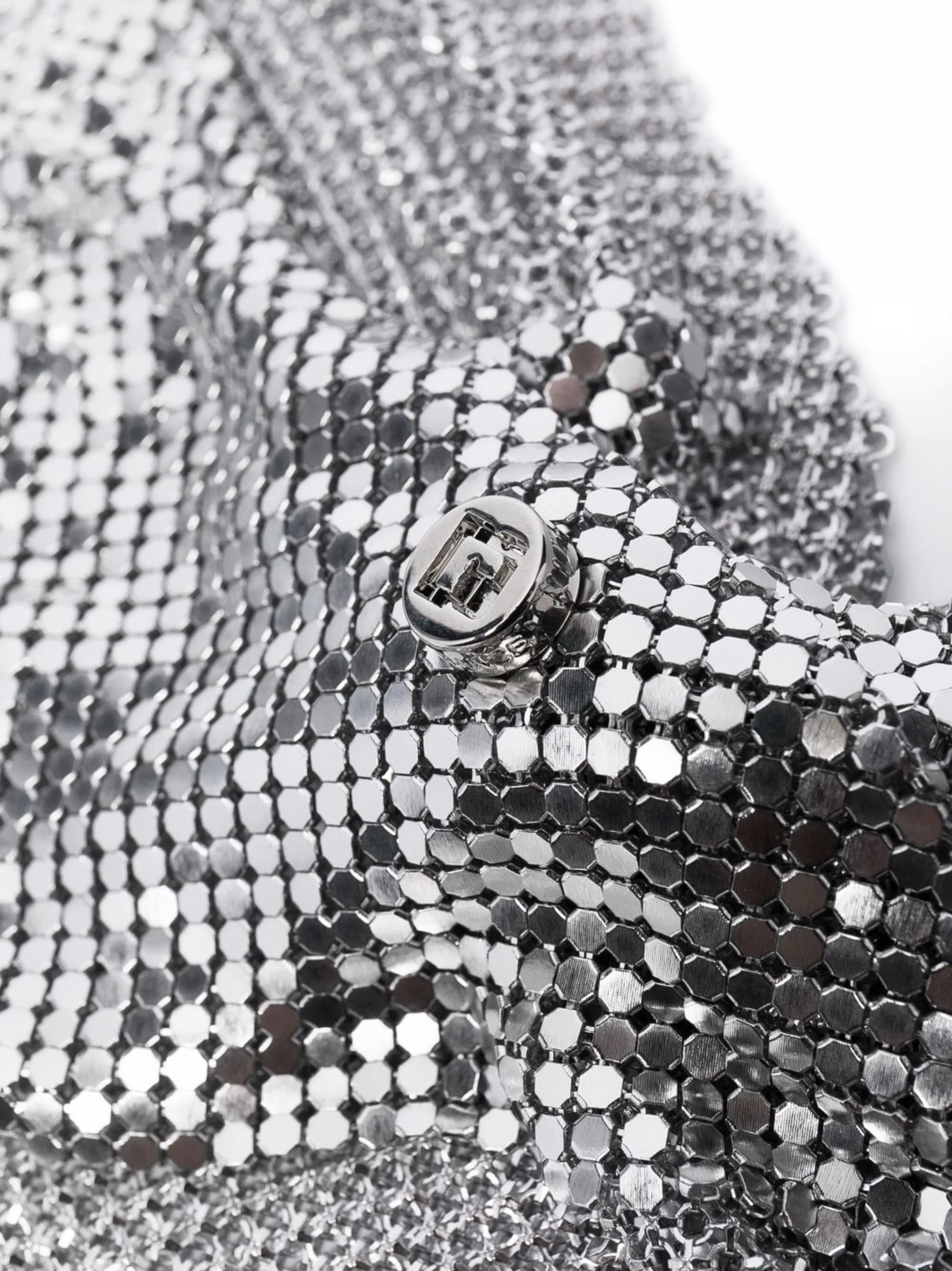 draped mesh necklace