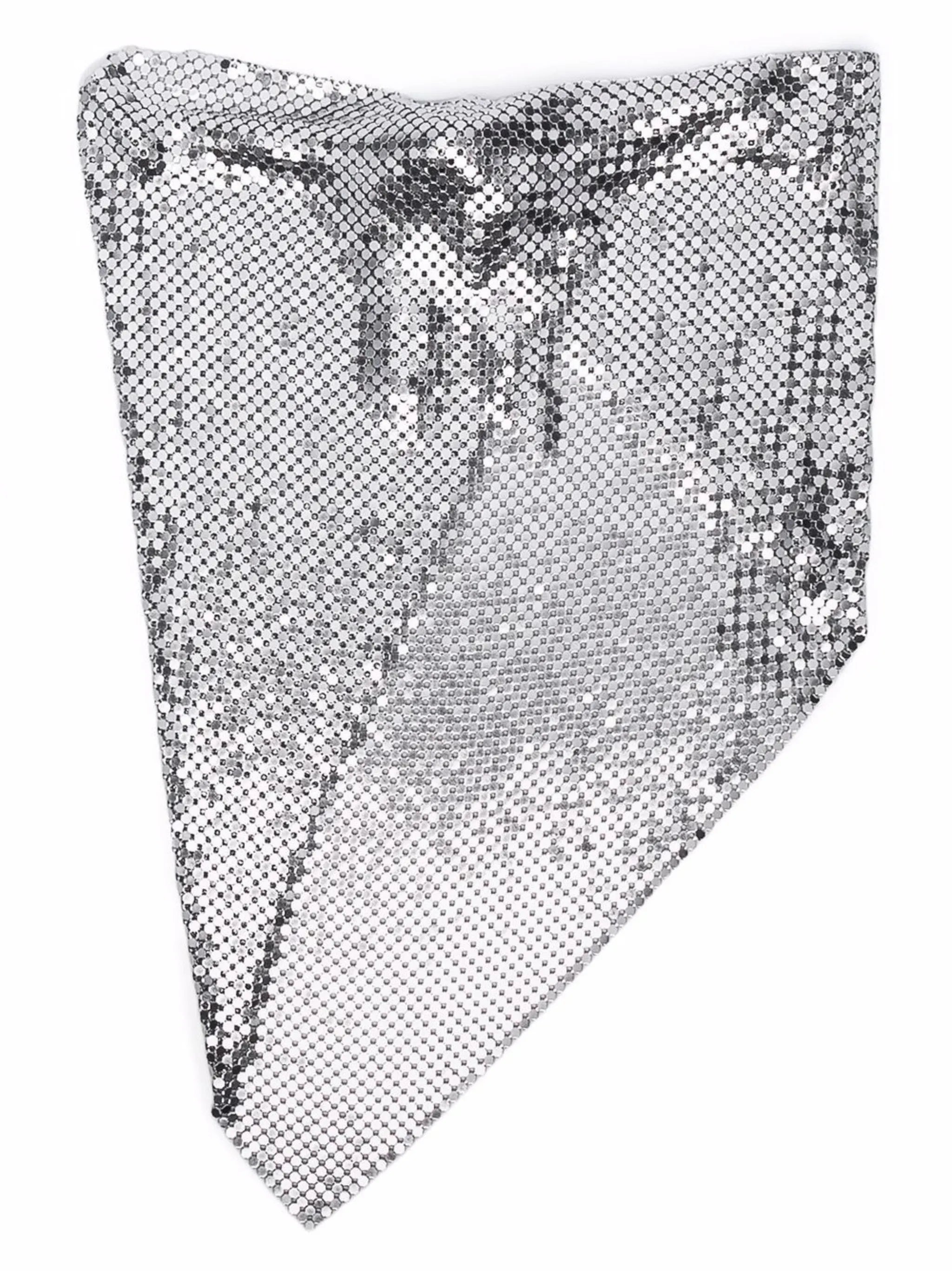 draped mesh necklace