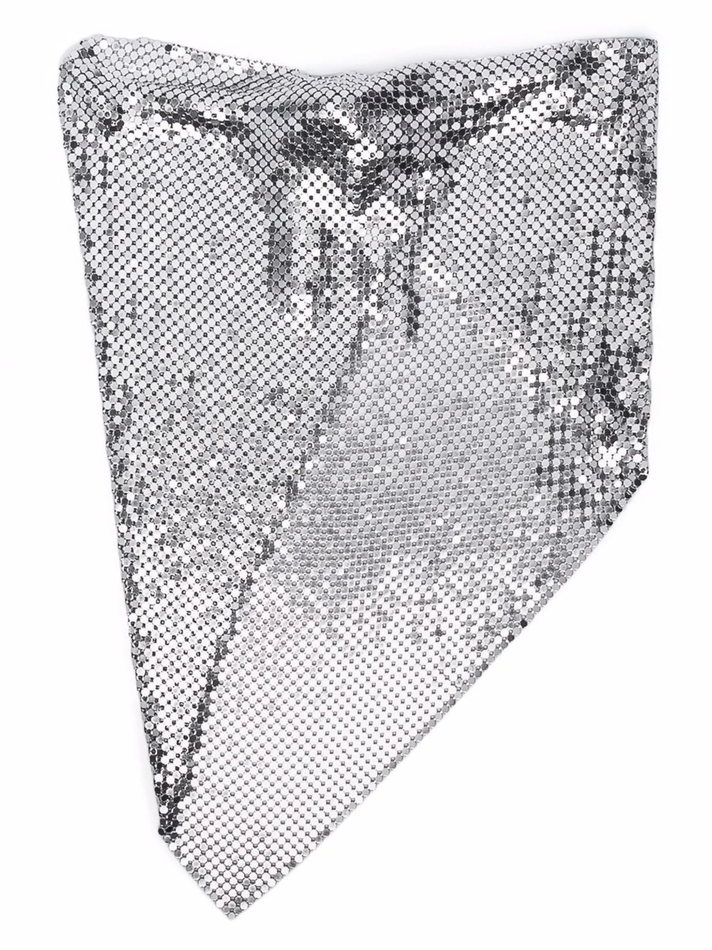 draped mesh necklace