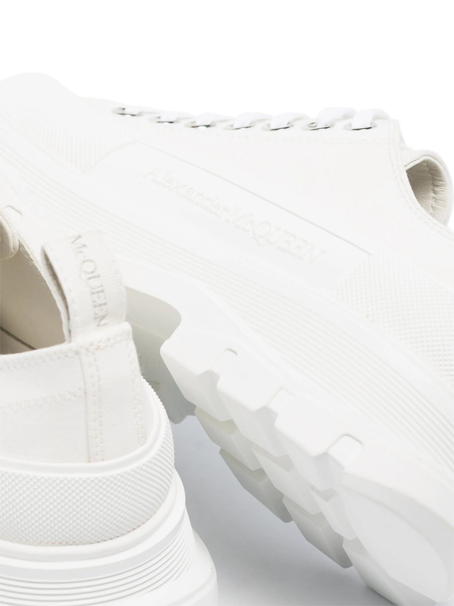 round-toe cotton sneakers