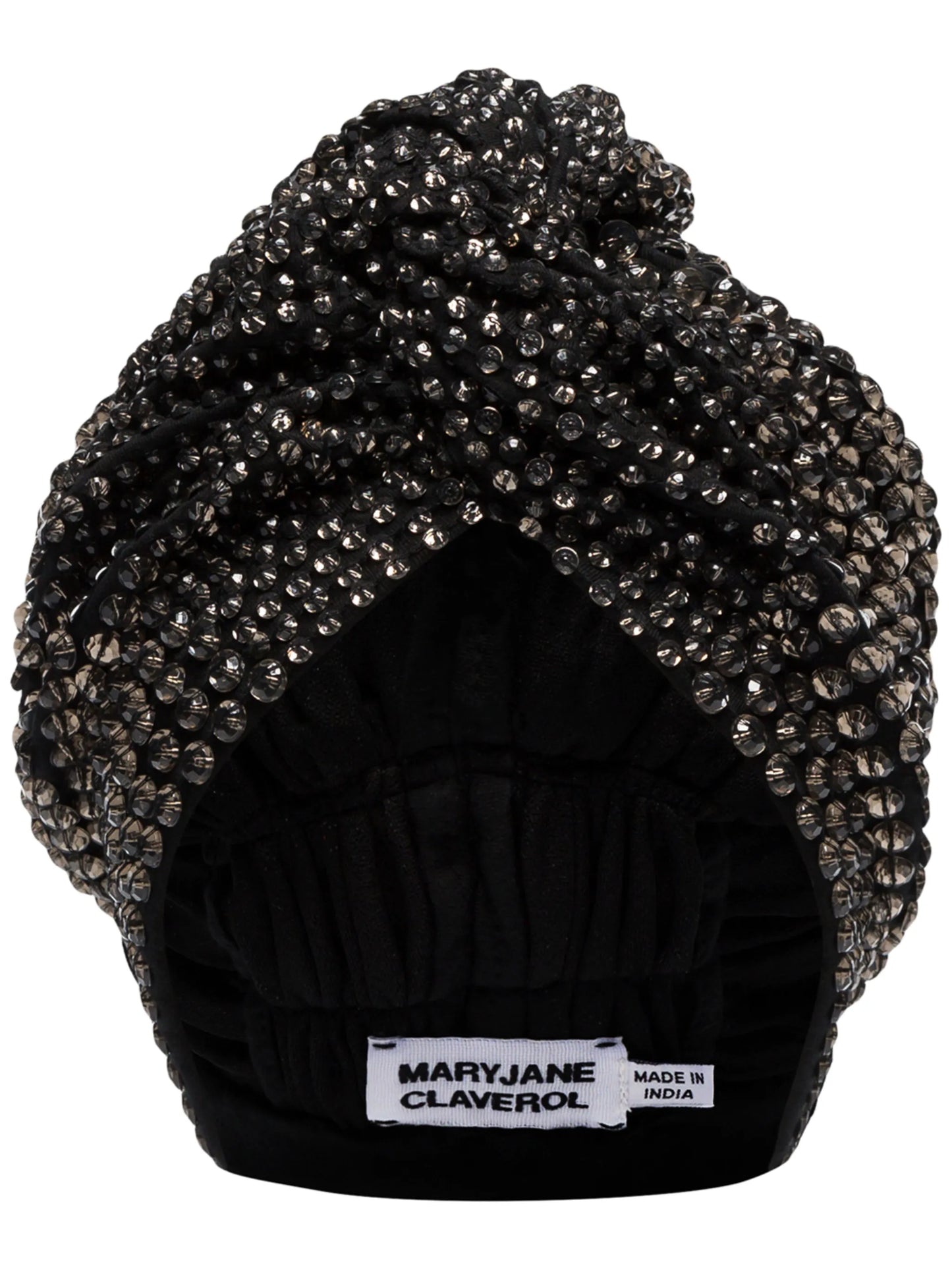 Jones crystal beaded turban