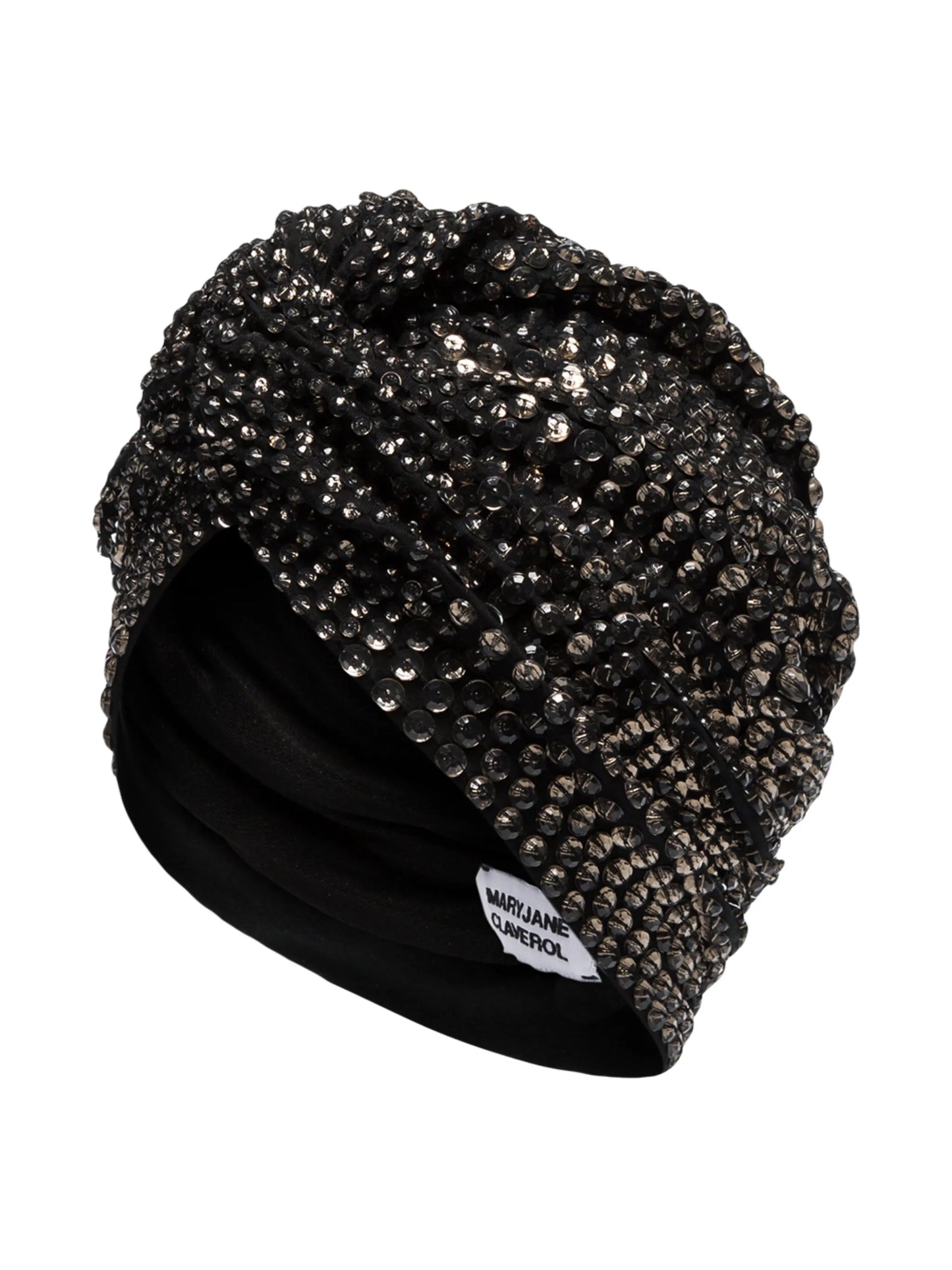 Jones crystal beaded turban