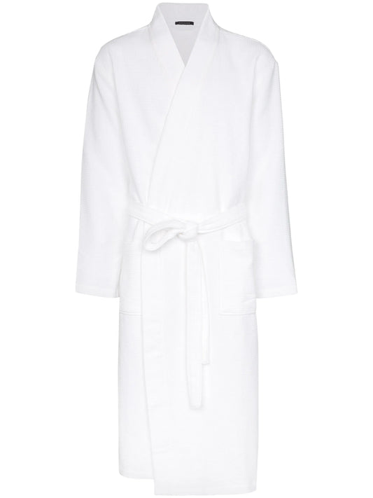 waffle-knit robe