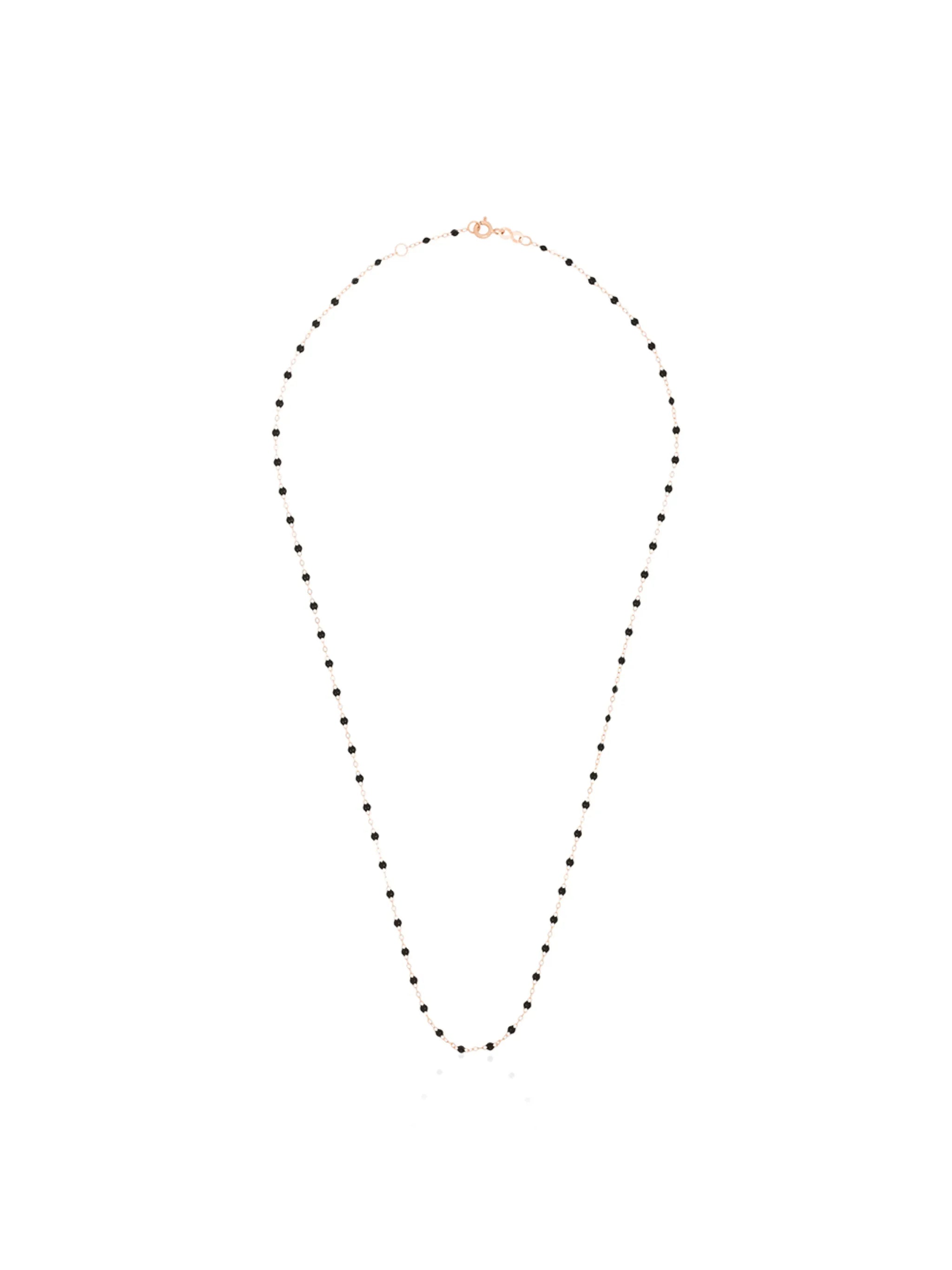 18kt rose gold beaded necklace