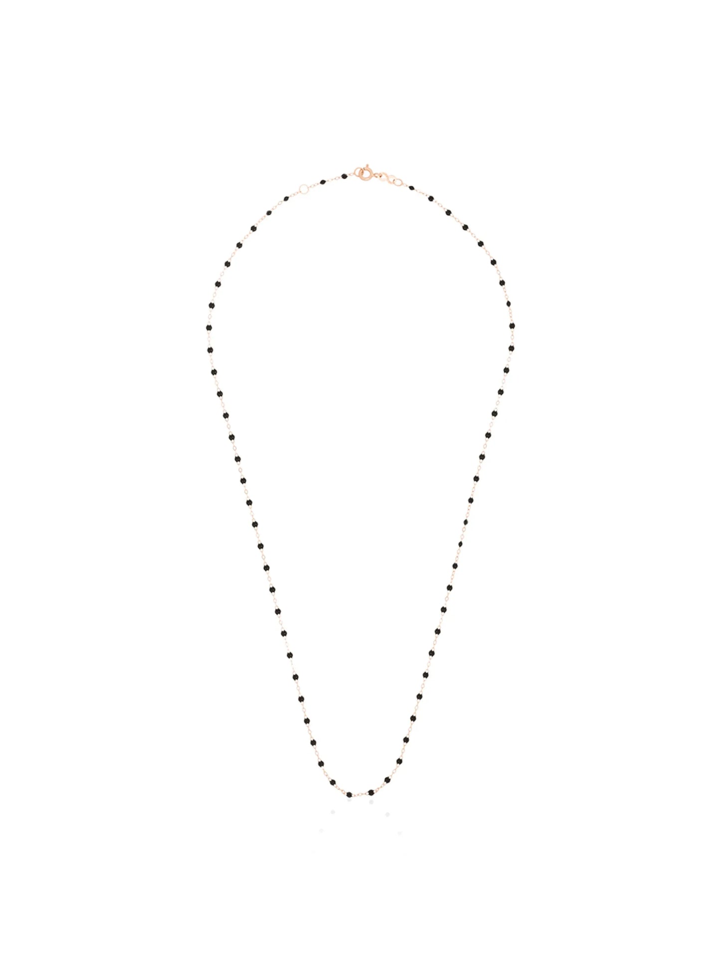 18kt rose gold beaded necklace