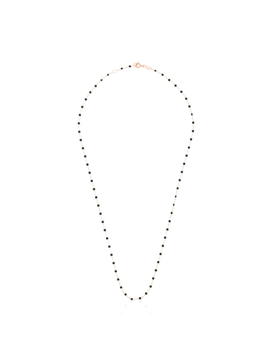 18kt rose gold beaded necklace