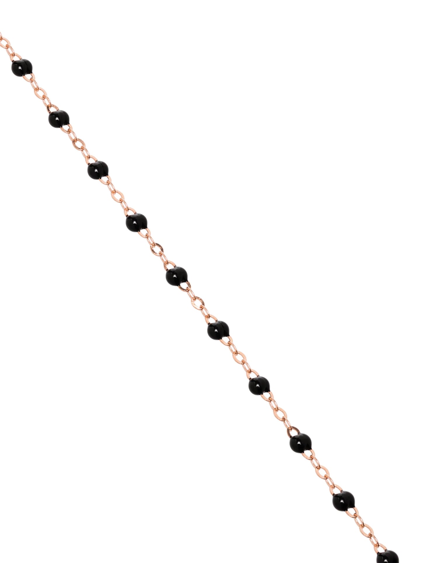 18kt rose gold beaded necklace
