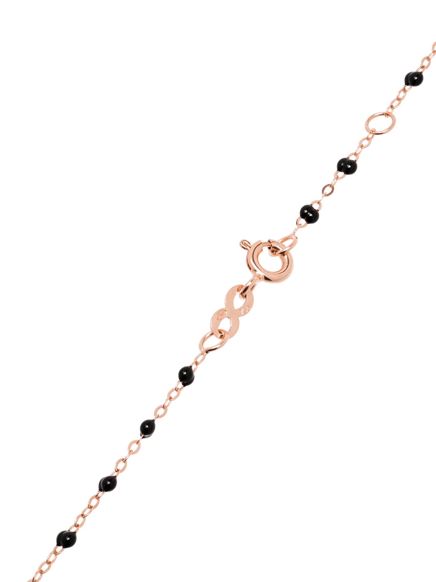 18kt rose gold beaded necklace