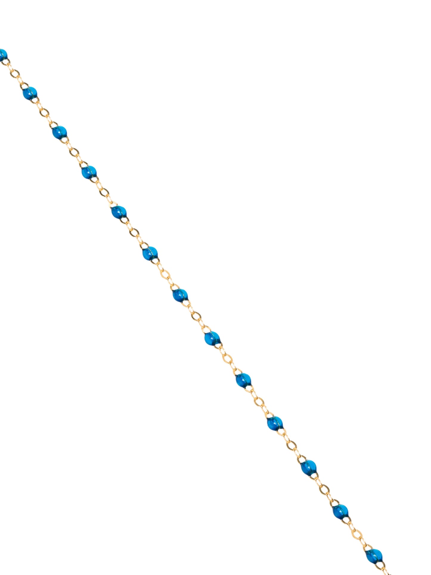 18kt yellow gold blue diamond necklace