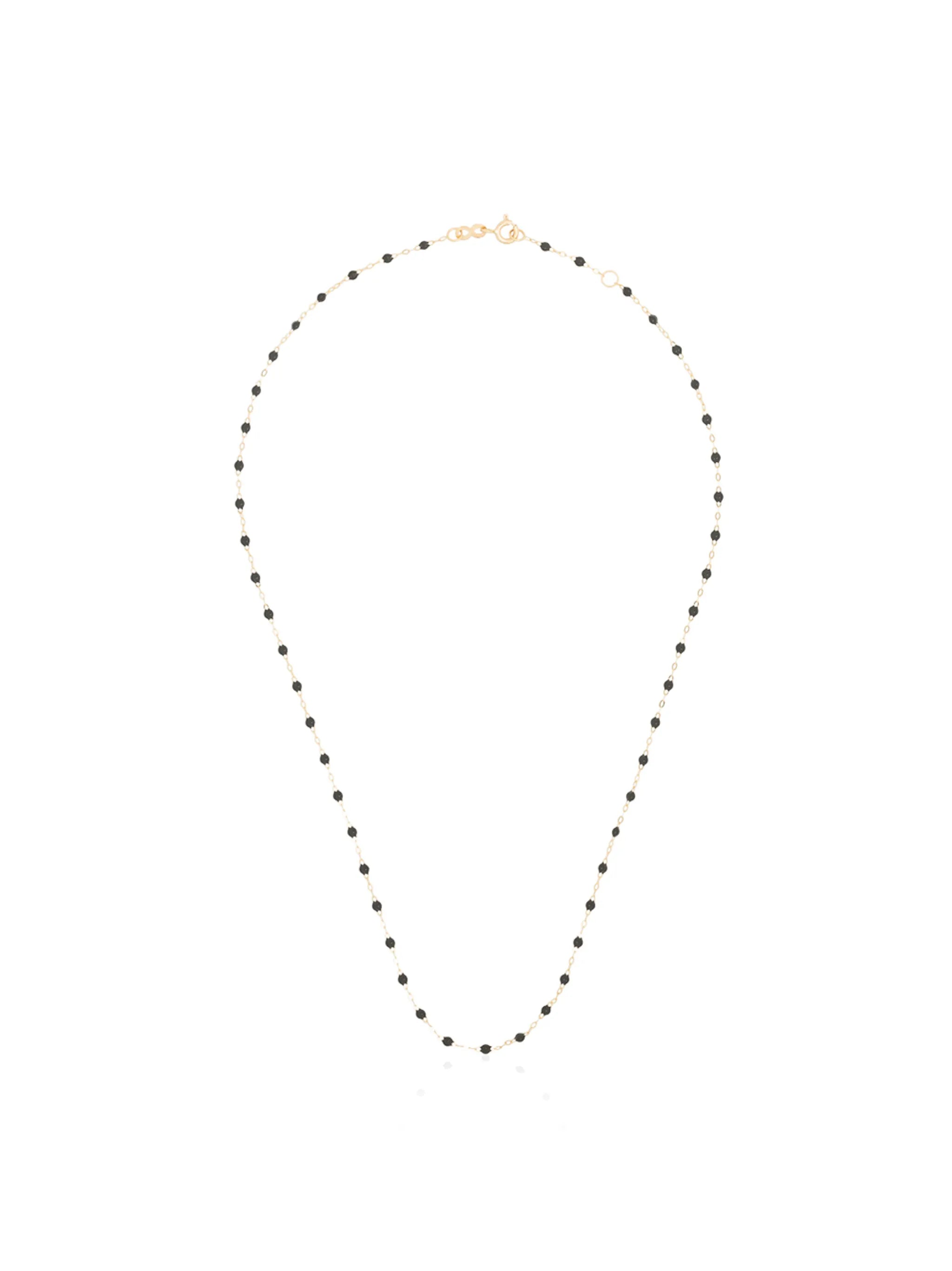 18kt yellow gold beaded necklace