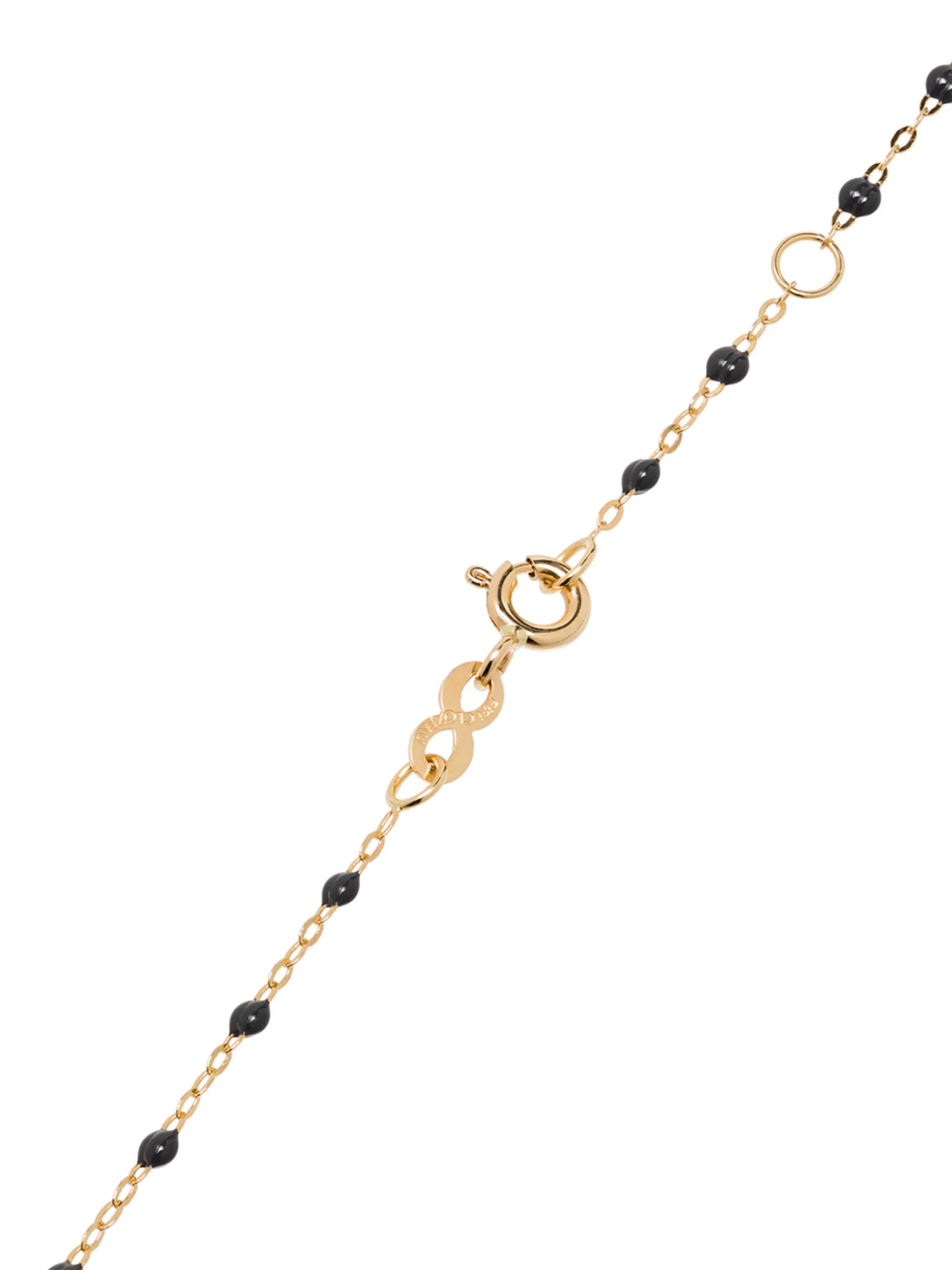 18kt yellow gold beaded necklace