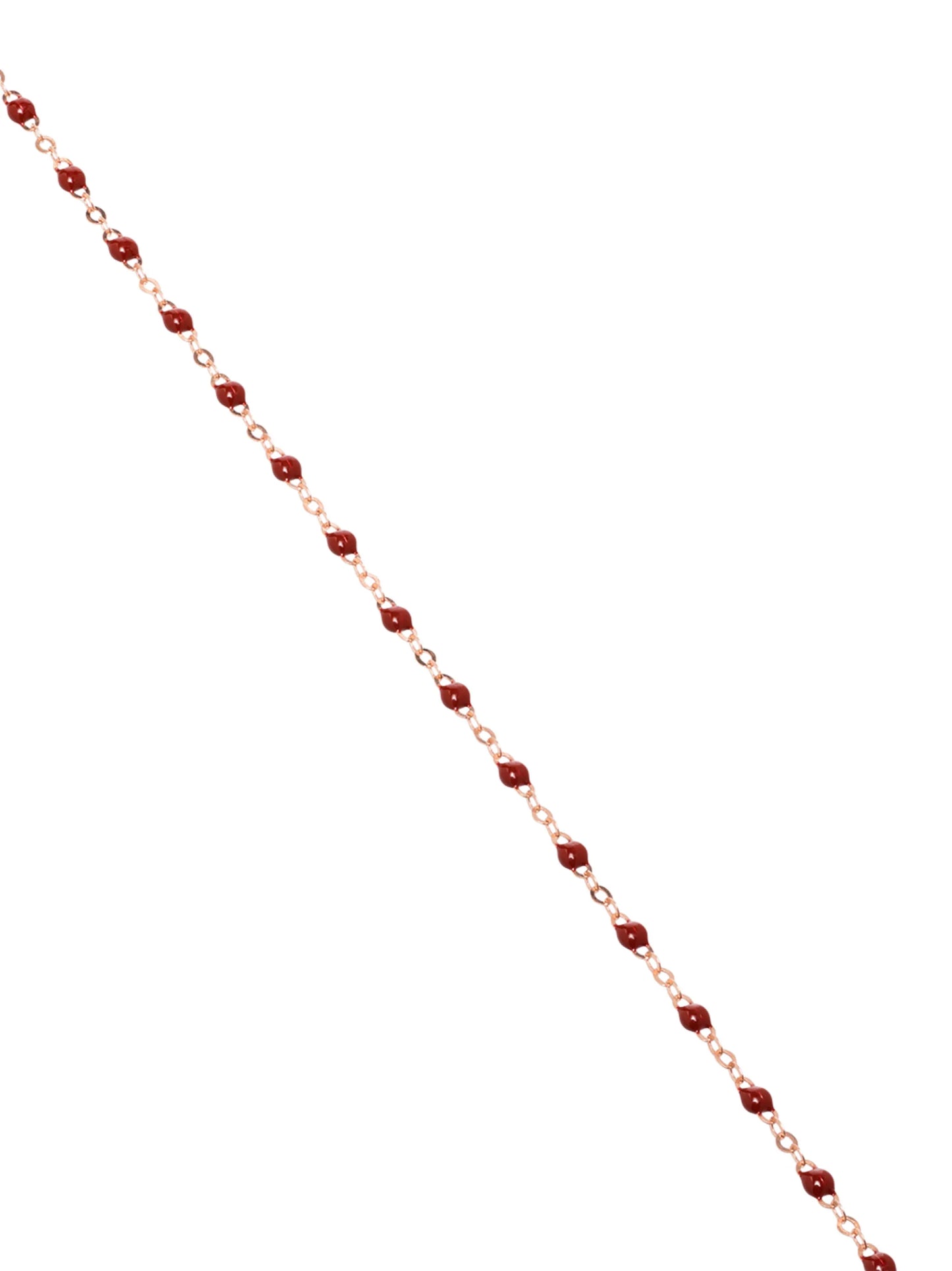 18kt rose gold beaded necklace