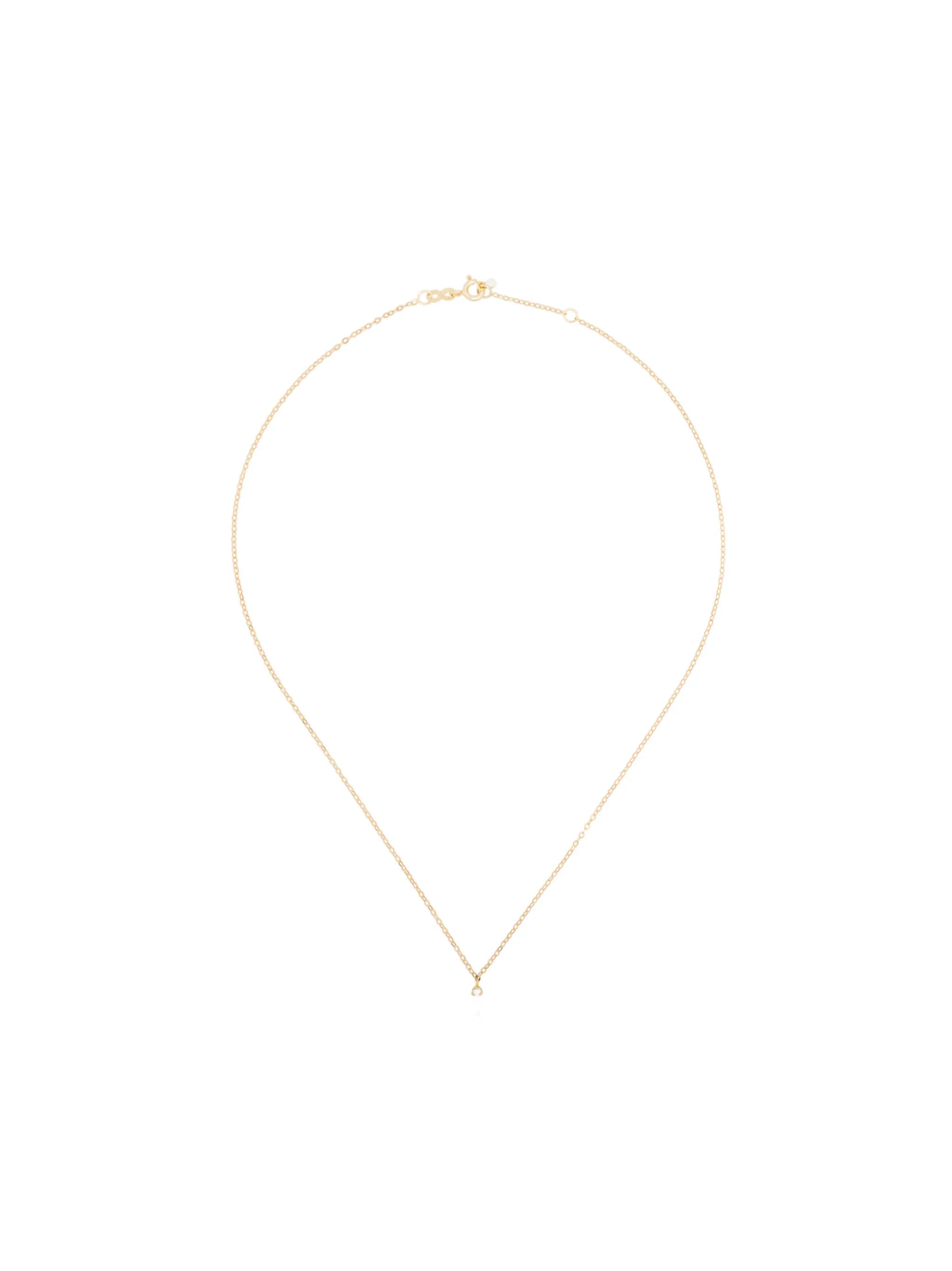 diamond-pendant chain necklace