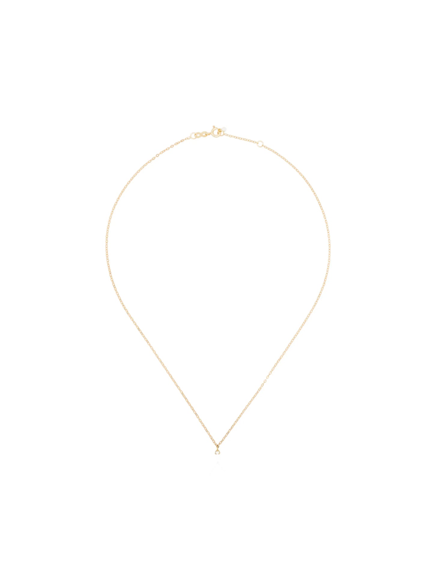 diamond-pendant chain necklace