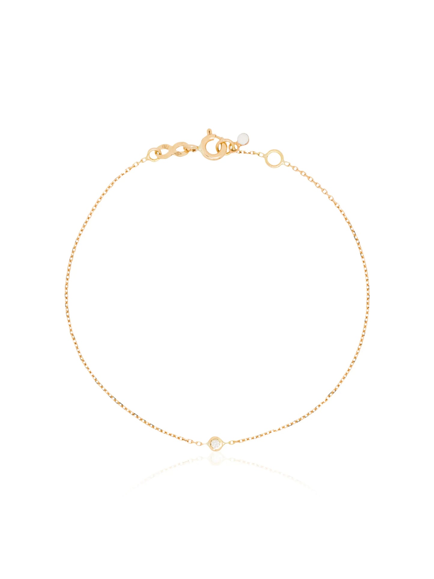 18kt yellow gold Dot diamond bracelet