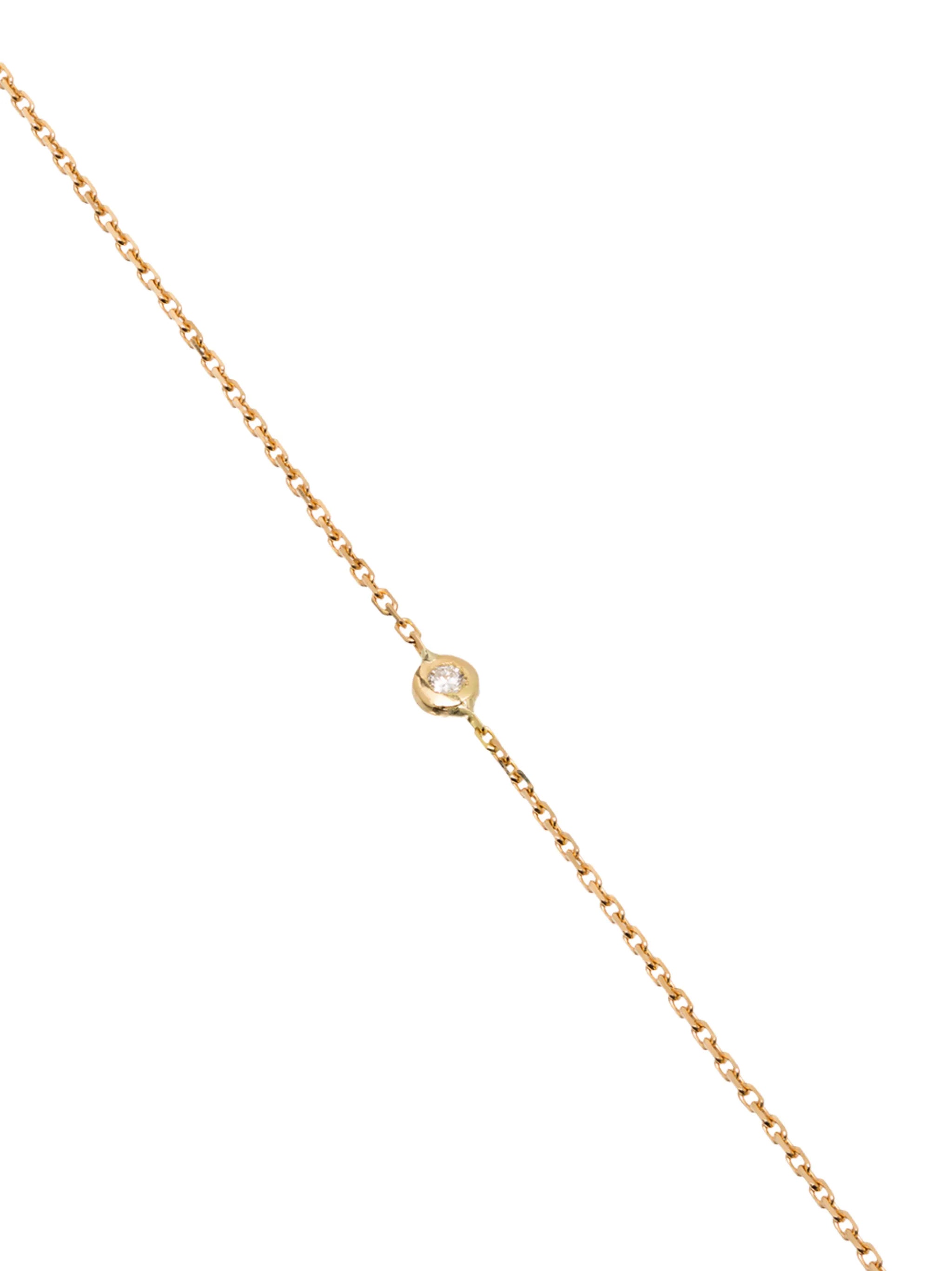 18kt yellow gold Dot diamond bracelet